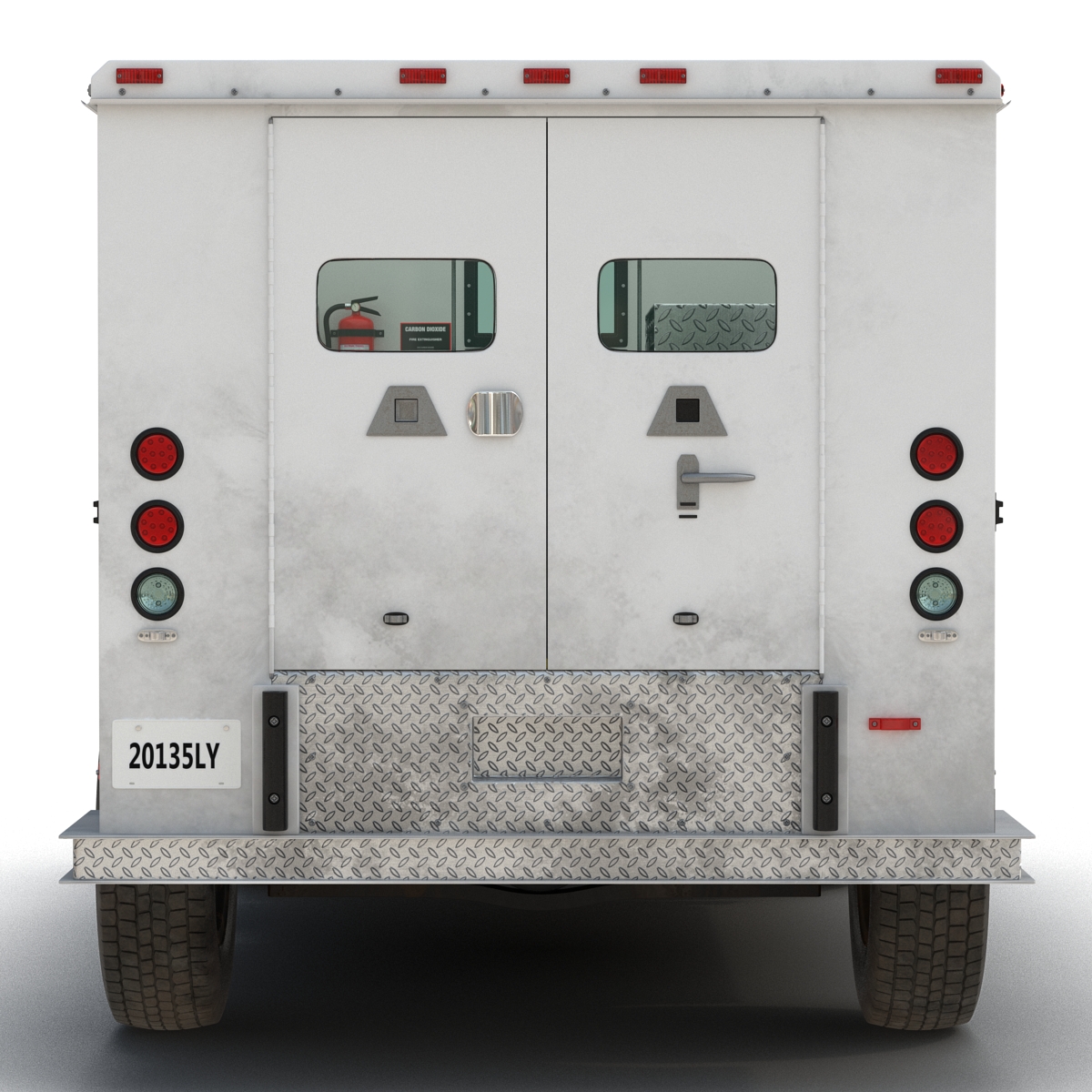 3D Bank Armored Car Rigged model