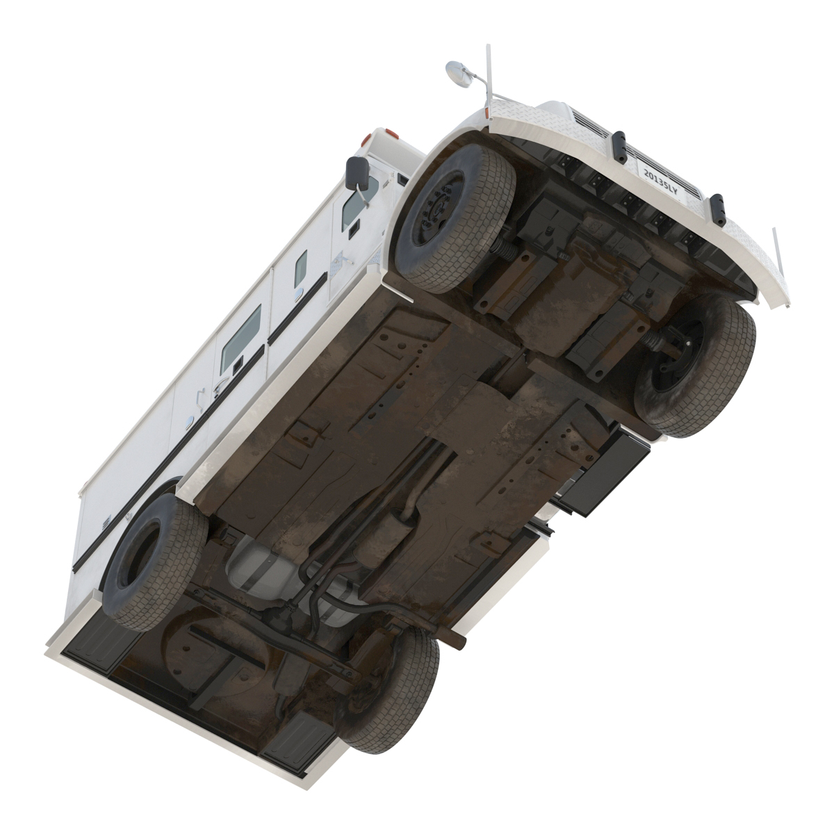 3D Bank Armored Car Rigged model