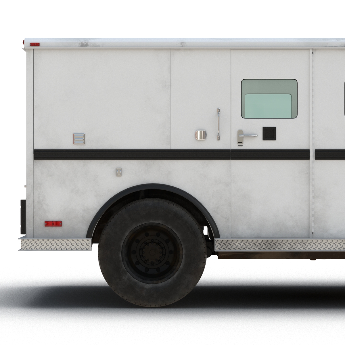 3D Bank Armored Car Rigged model