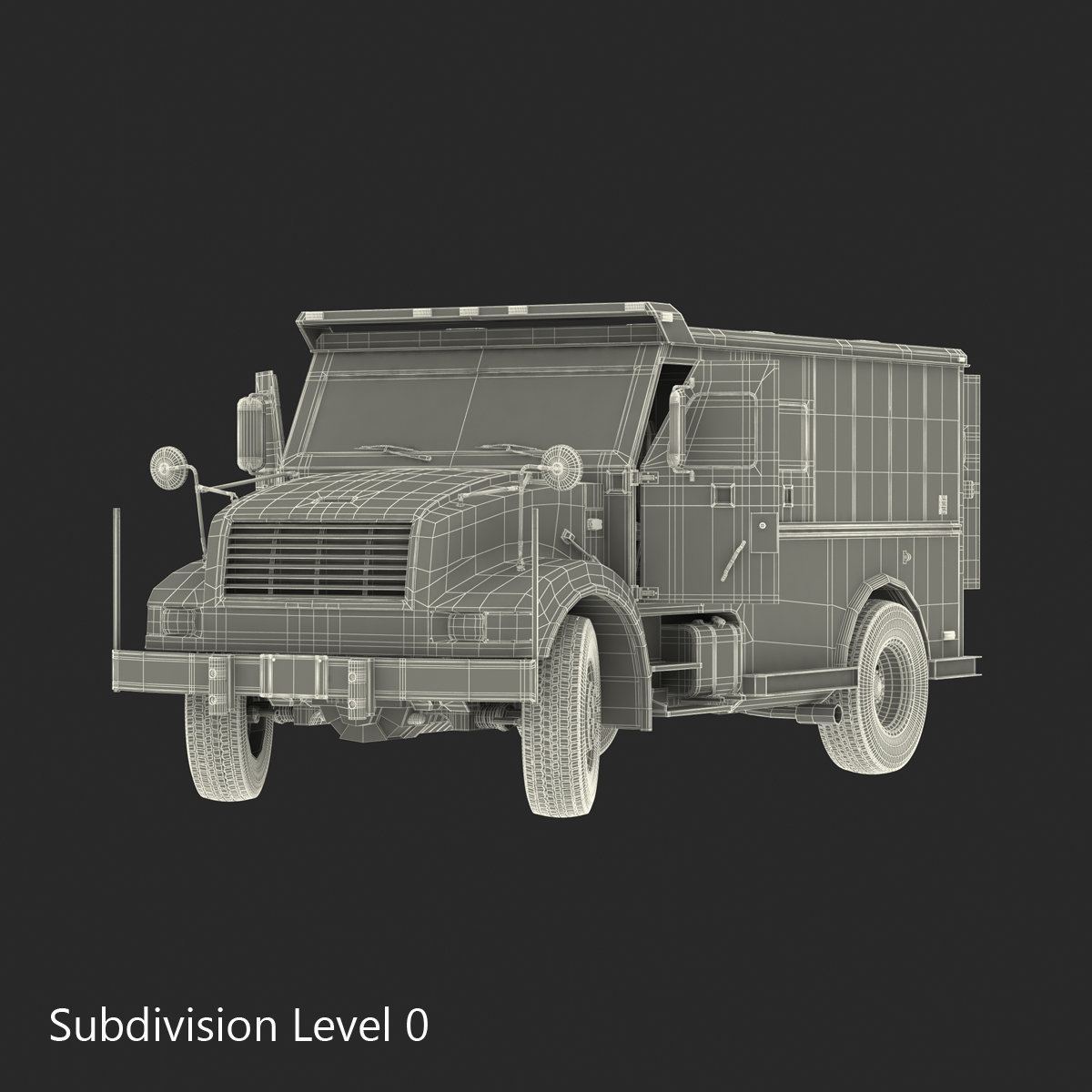 3D Bank Armored Car Rigged model