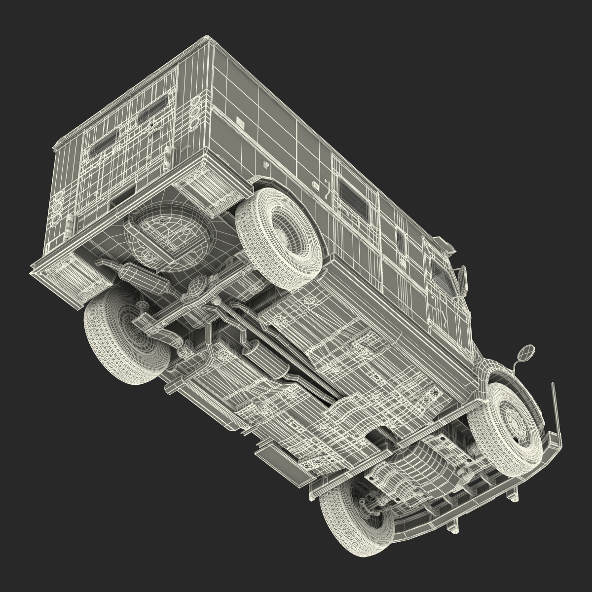 3D Bank Armored Car Rigged model