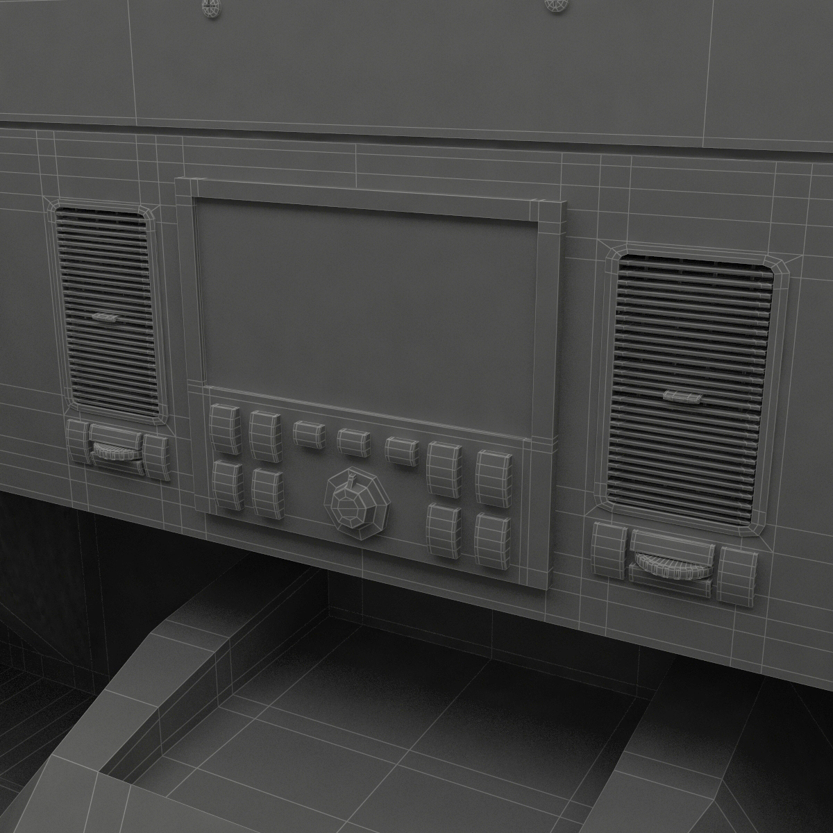 3D Bank Armored Car Rigged model