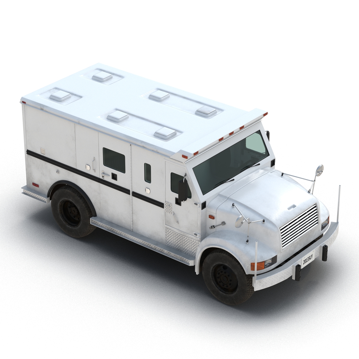 Bank Armored Car Simple Interior 3D