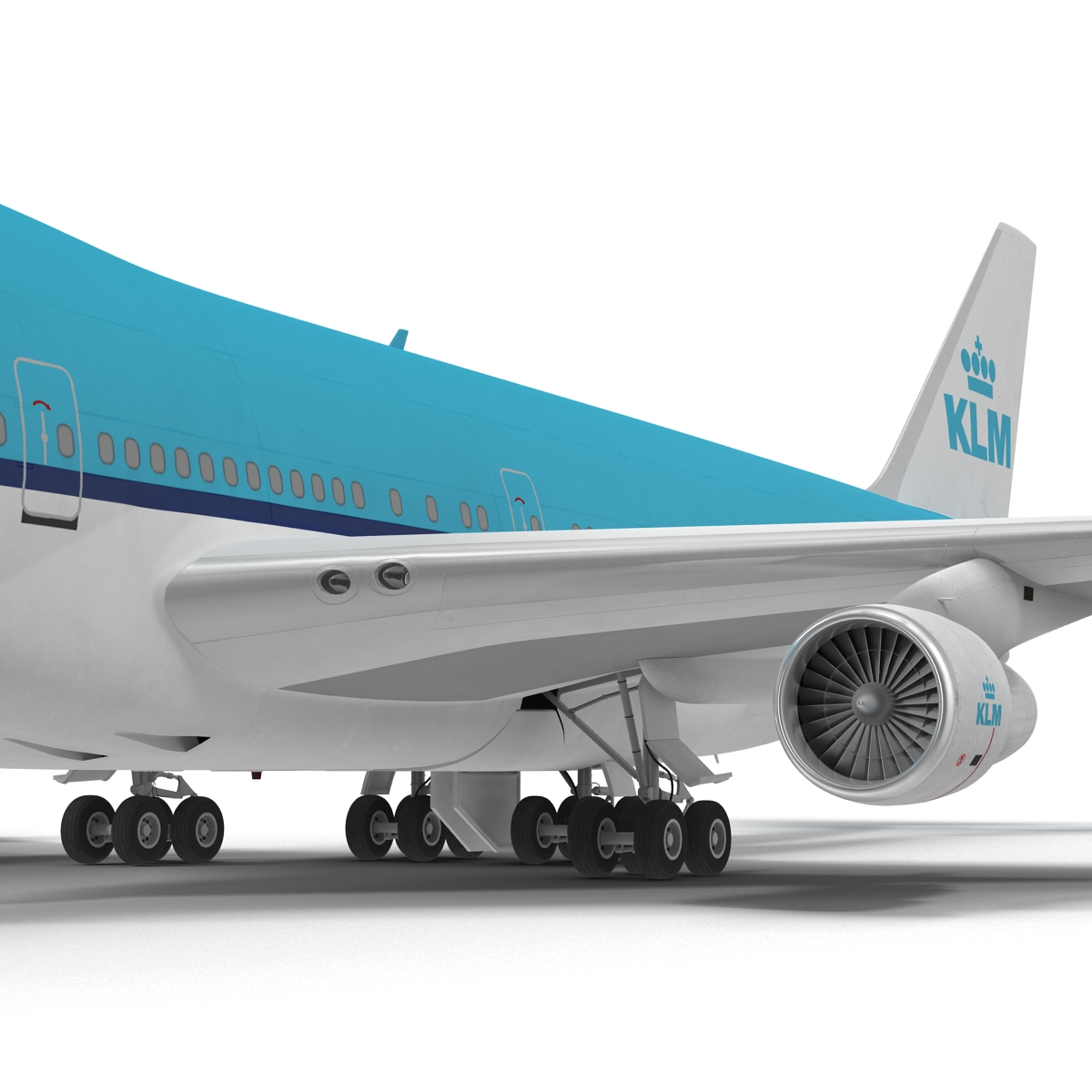 Boeing 747 100B KLM 3D model