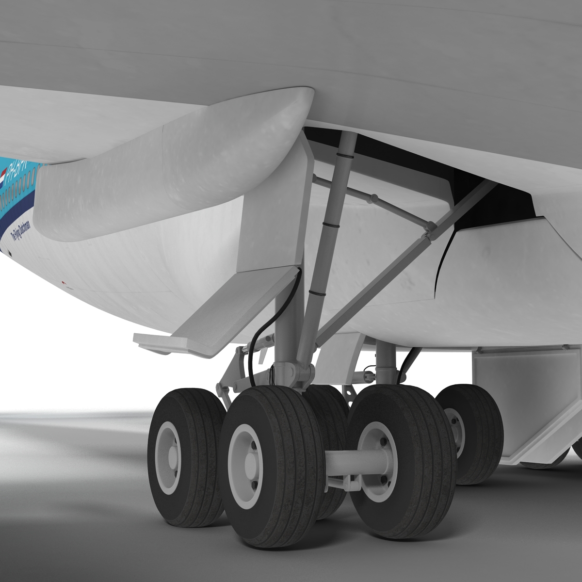 Boeing 747 100B KLM 3D model