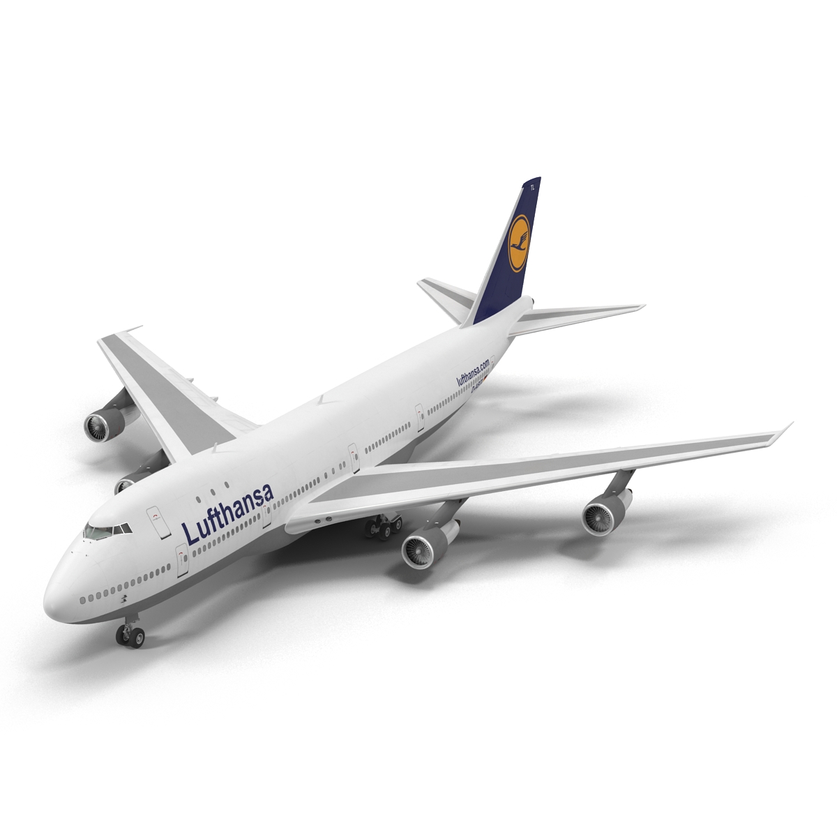 3D model Boeing 747 100B Lufthansa