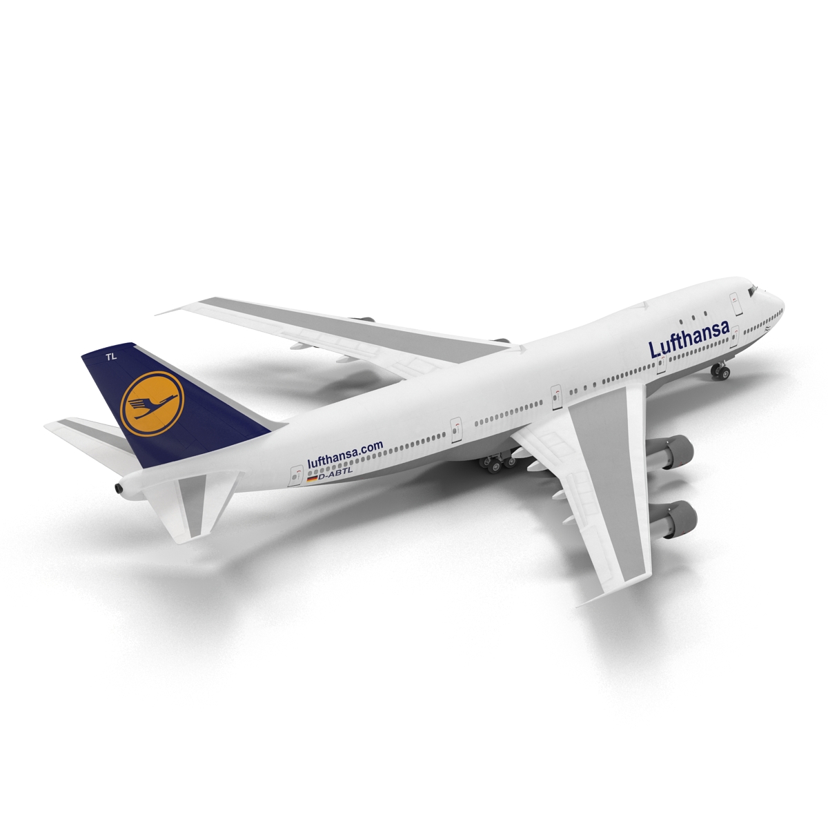 3D model Boeing 747 100B Lufthansa