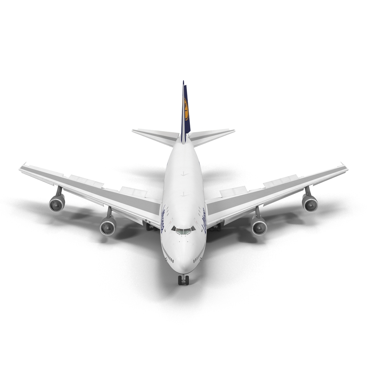 Boeing 747 100B Lufthansa Rigged 3D