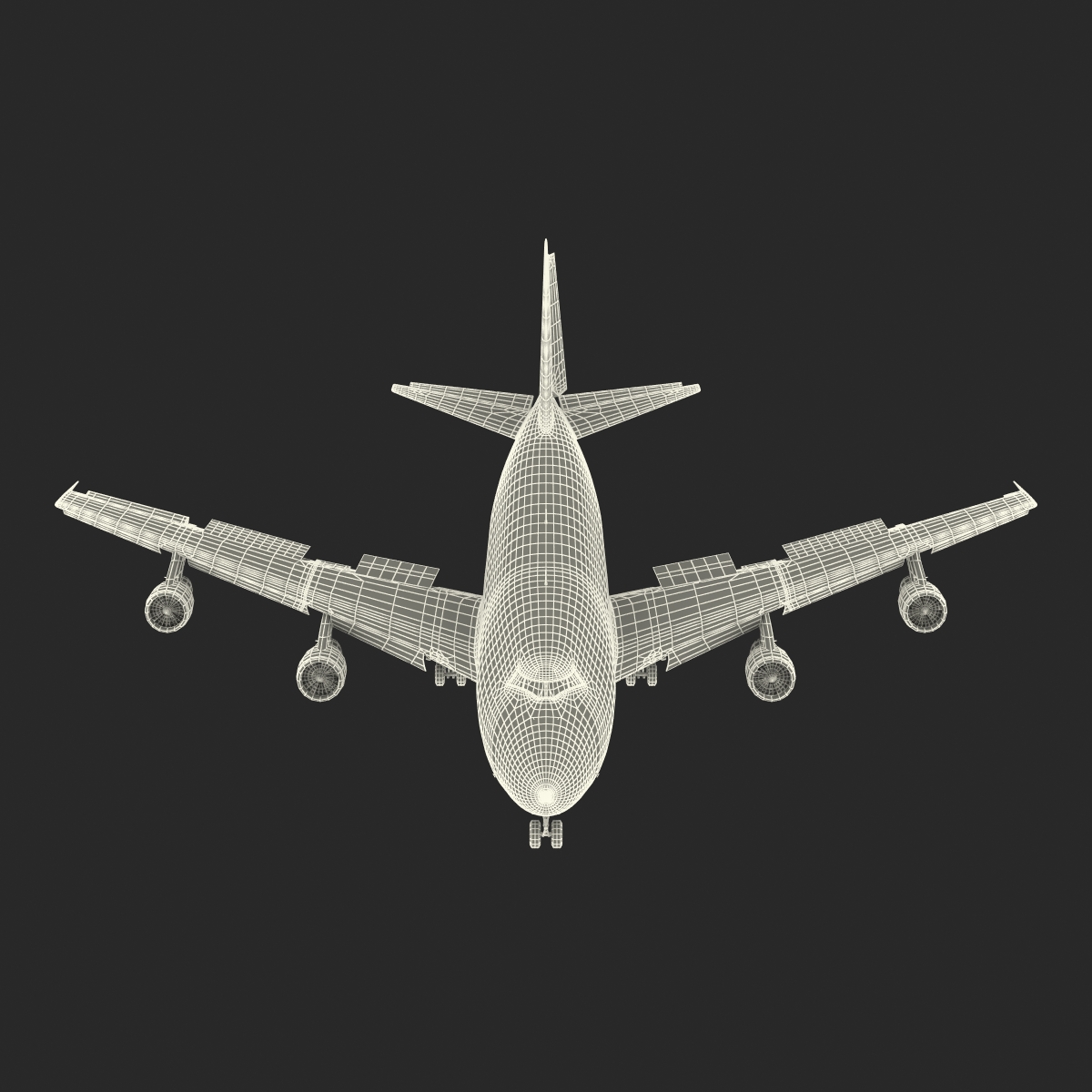 Boeing 747 100B Lufthansa Rigged 3D