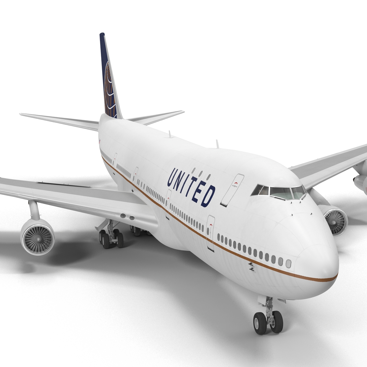 Boeing 747 100B United 3D