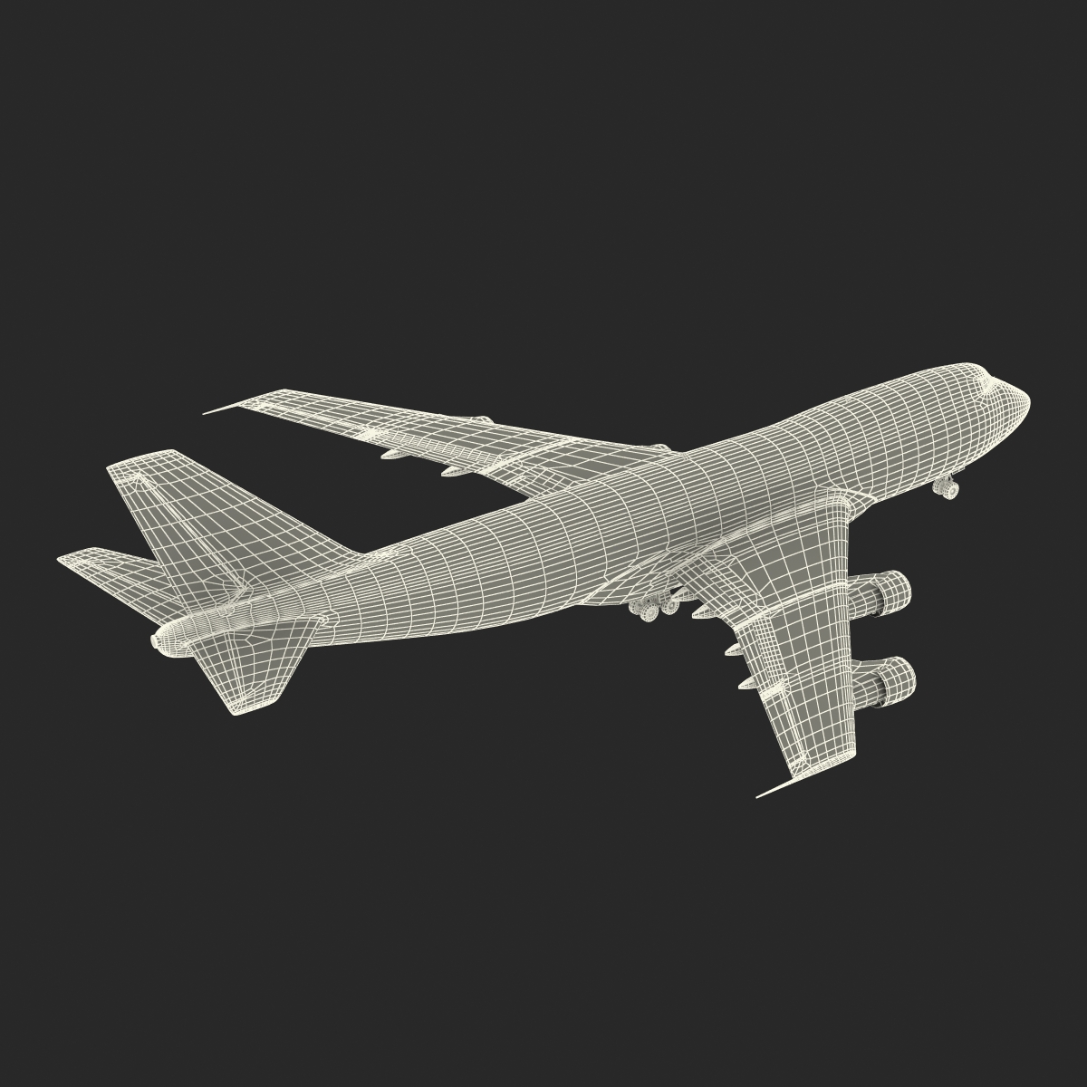 Boeing 747 100B United 3D