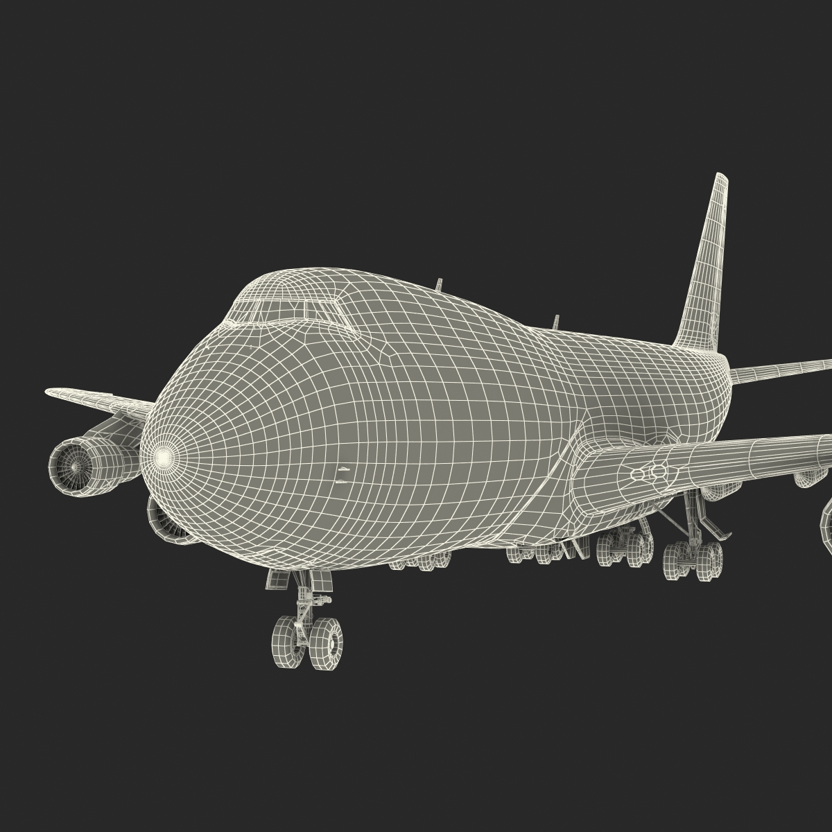 Boeing 747 100B United 3D