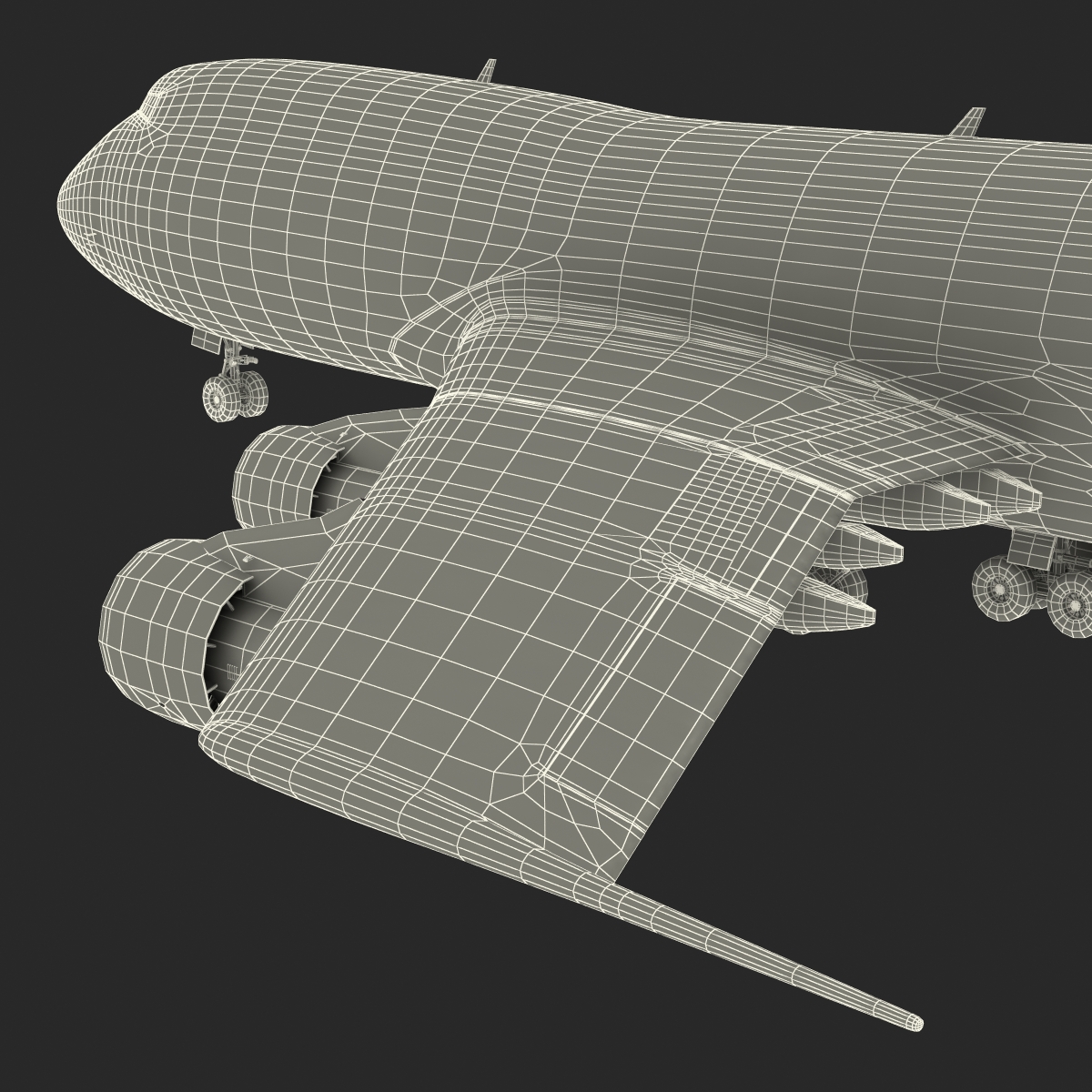 Boeing 747 100B United 3D