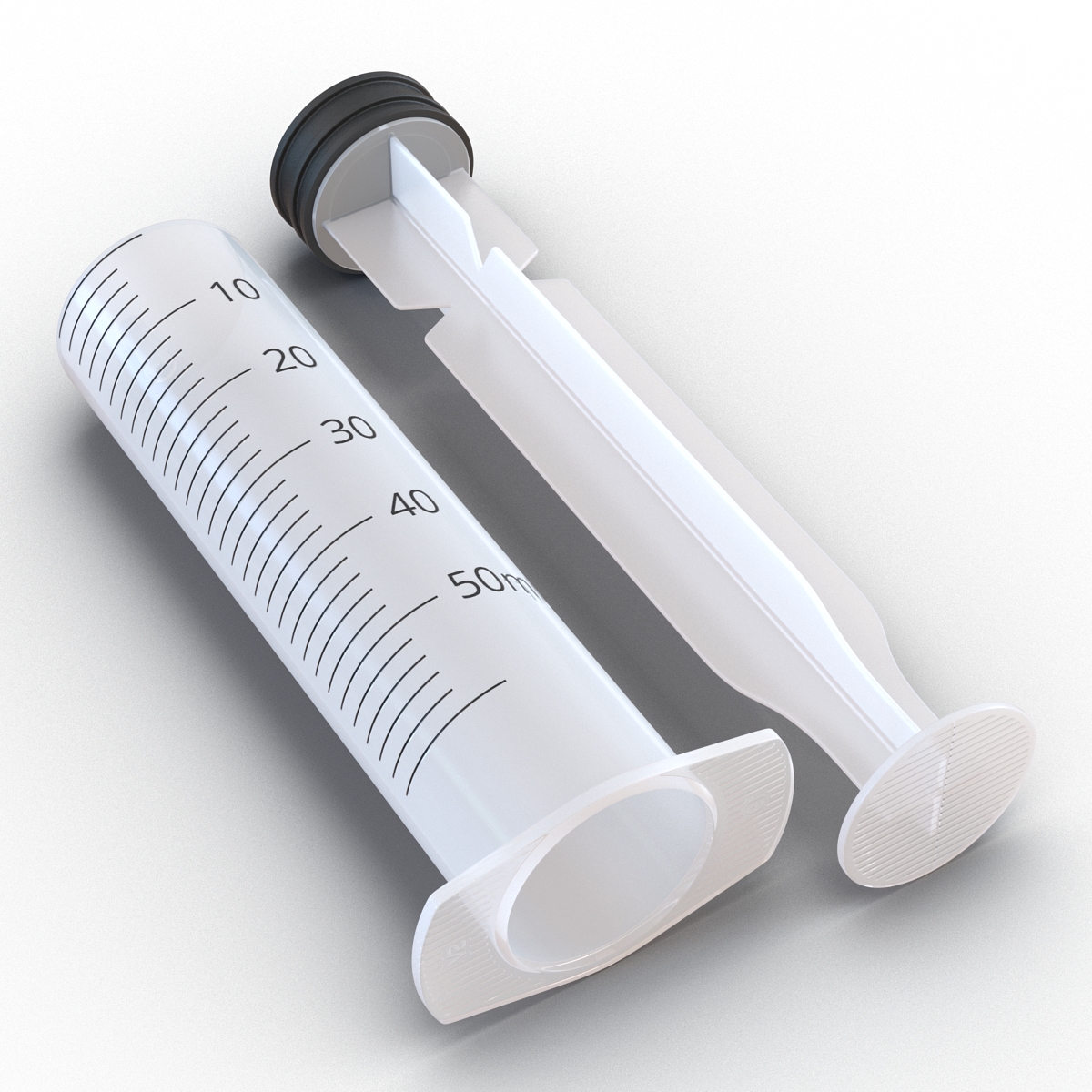 3D Disposable Syringe 50ml model