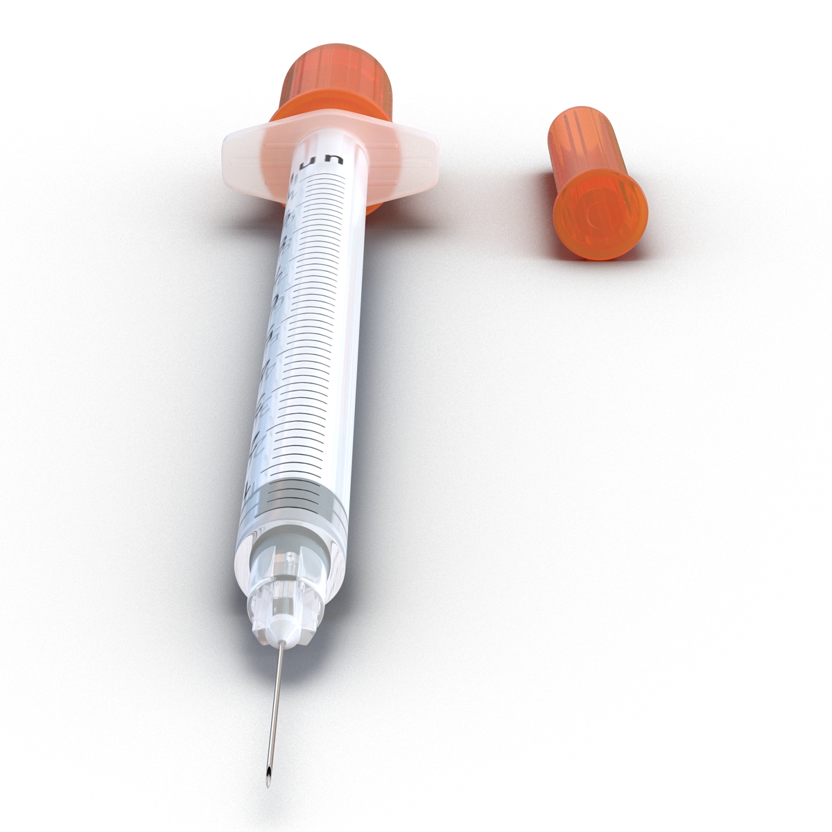 3D model Disposable Syringe 100 un