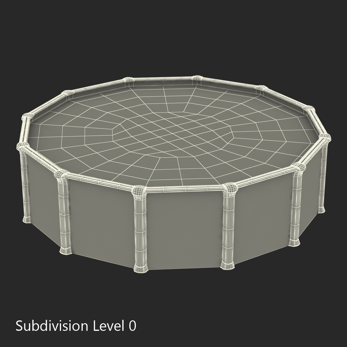 Frame Swimming Pool 3D model