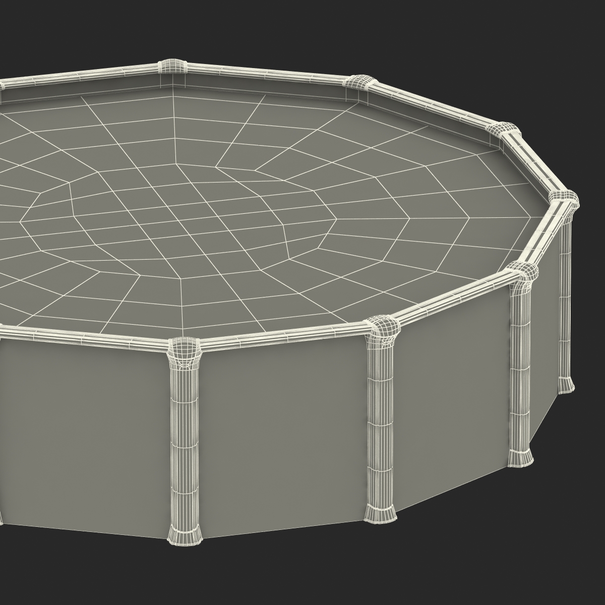 Frame Swimming Pool 3D model