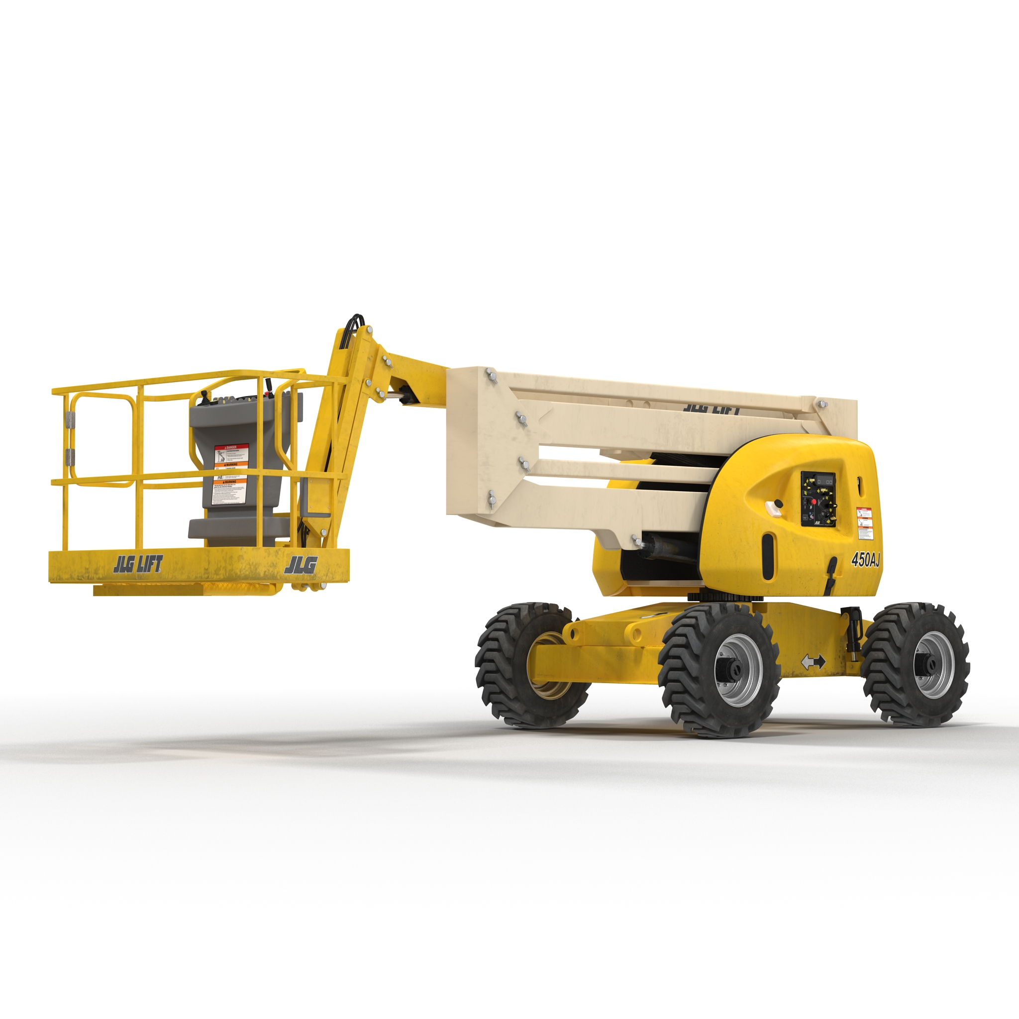 Telescopic Boom Lift JLG 450AJ Yellow 3D