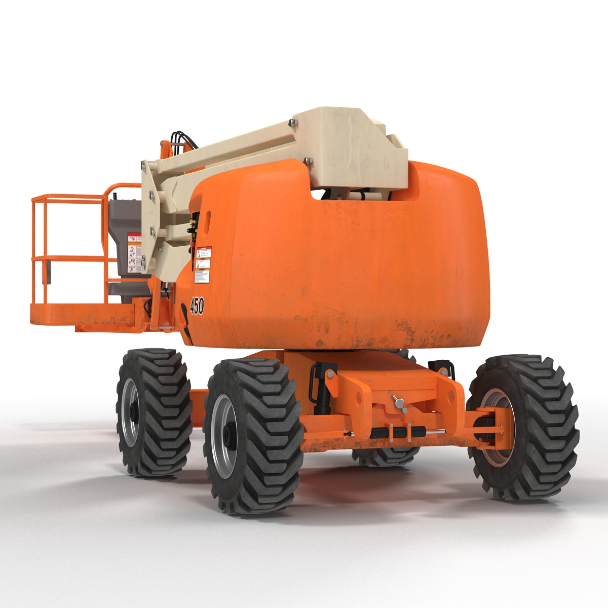 Telescopic Boom Lift Generic 2 Rigged 3D