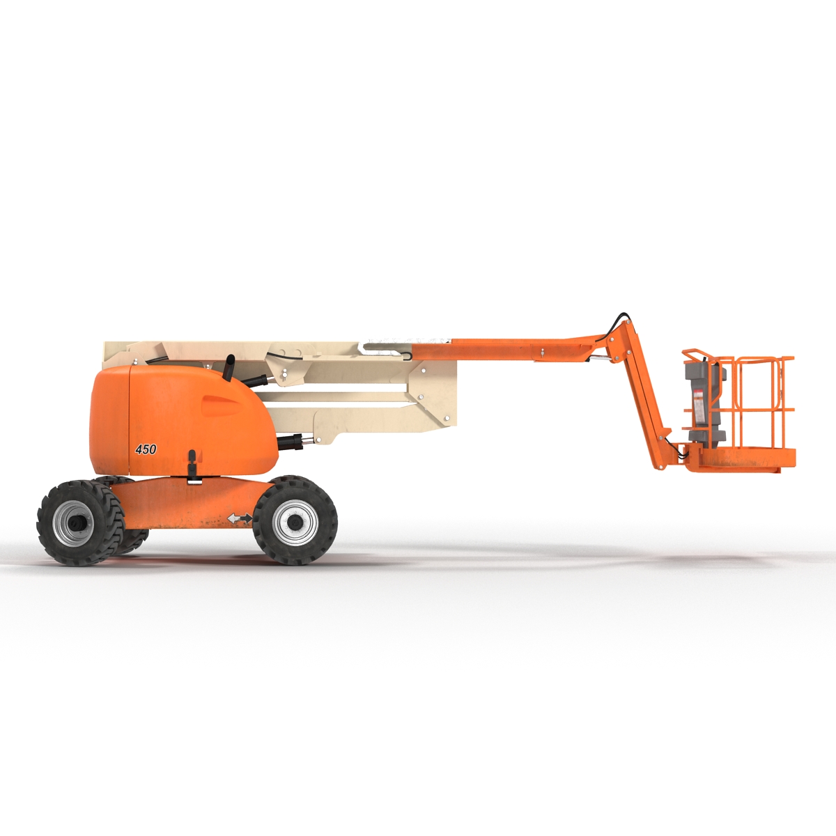 Telescopic Boom Lift Generic 2 Rigged 3D