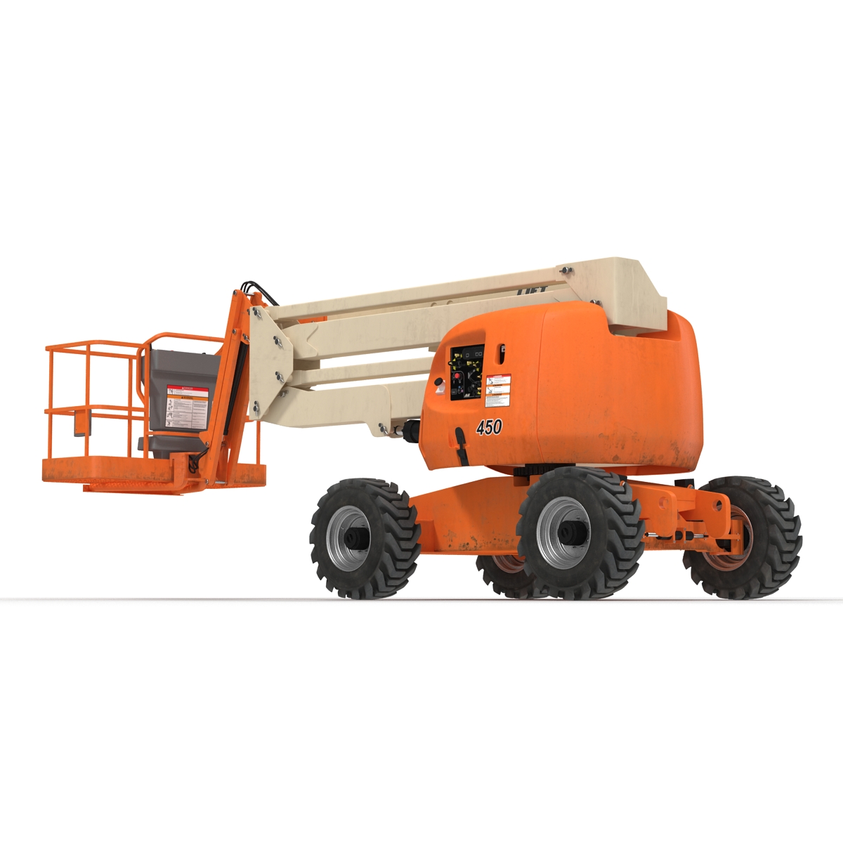 Telescopic Boom Lift Generic 2 Rigged 3D