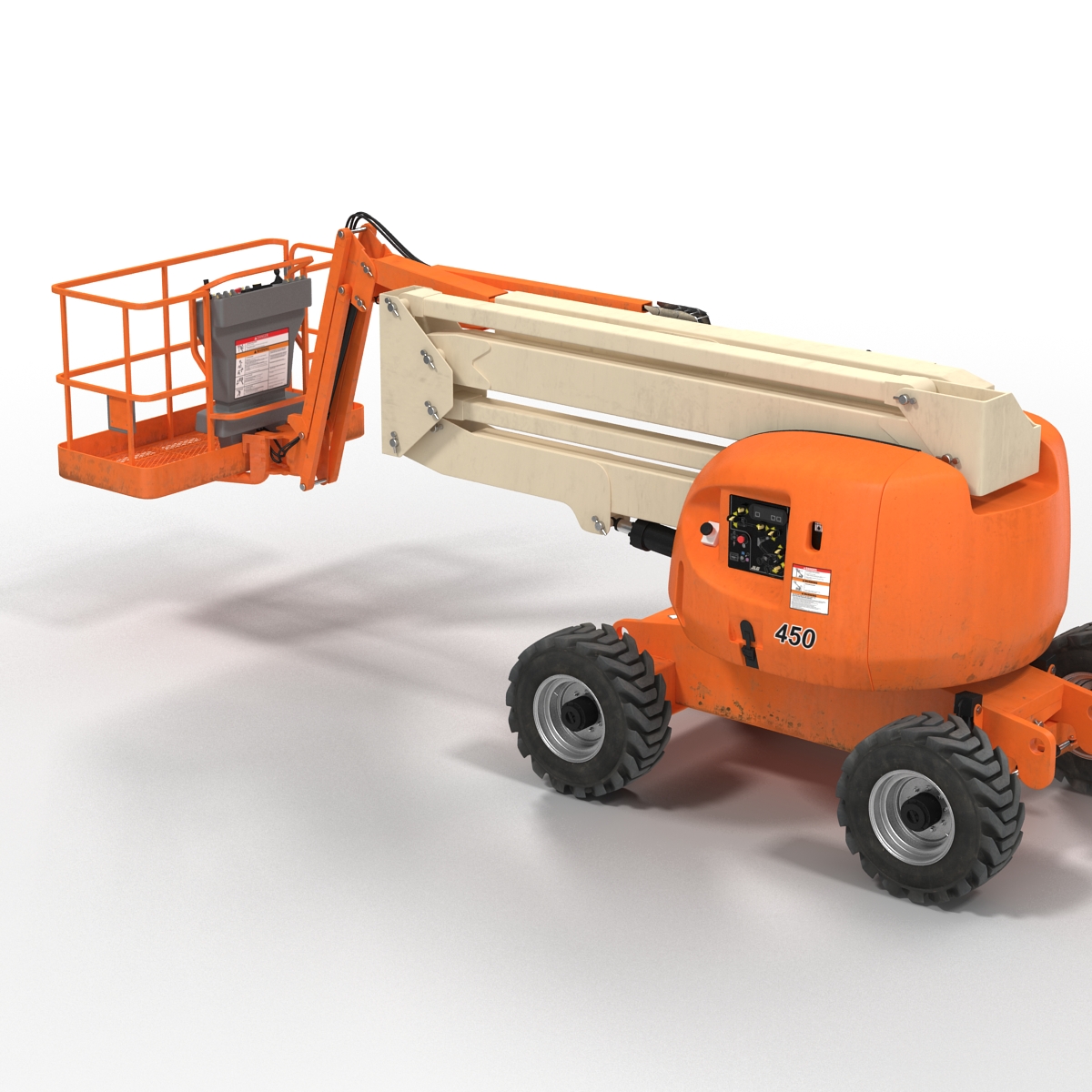 Telescopic Boom Lift Generic 2 Rigged 3D