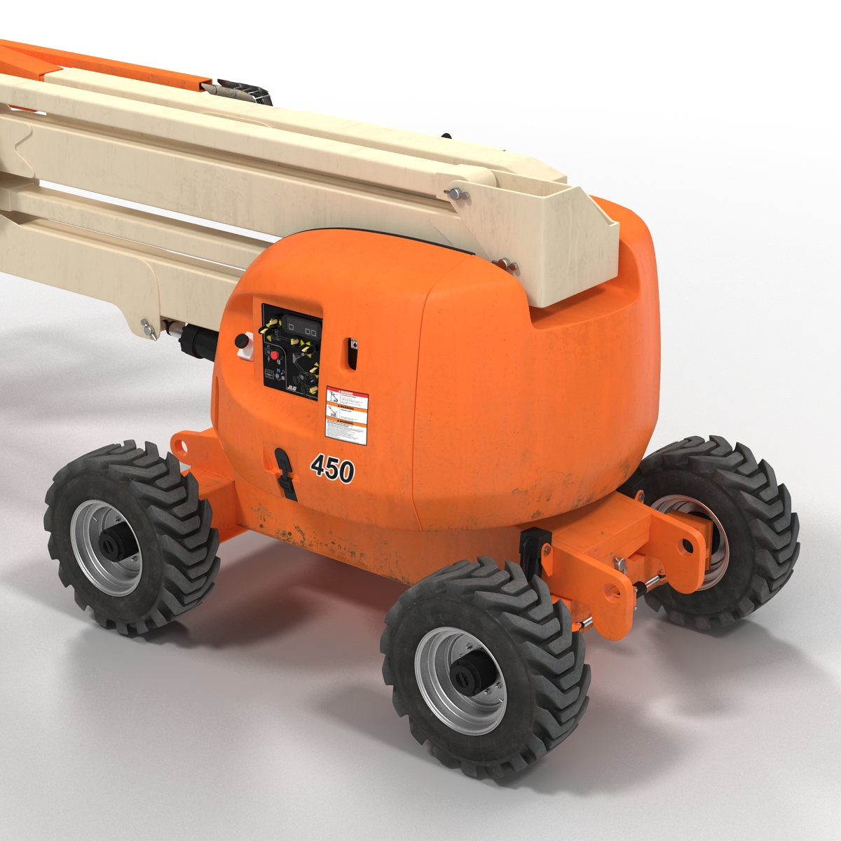 Telescopic Boom Lift Generic 2 Rigged 3D