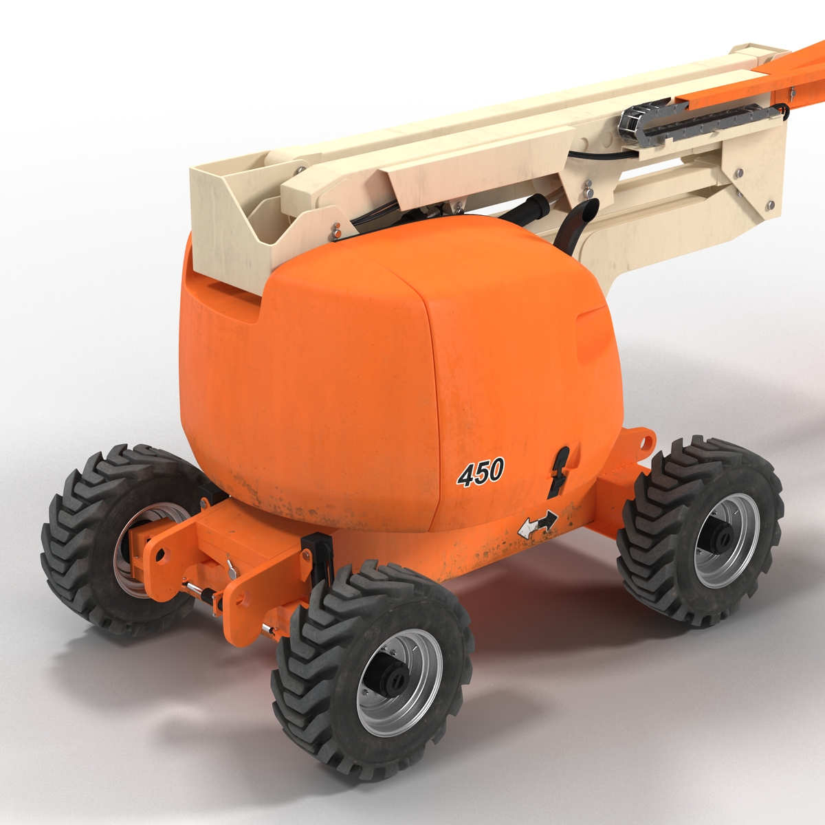 Telescopic Boom Lift Generic 2 Rigged 3D