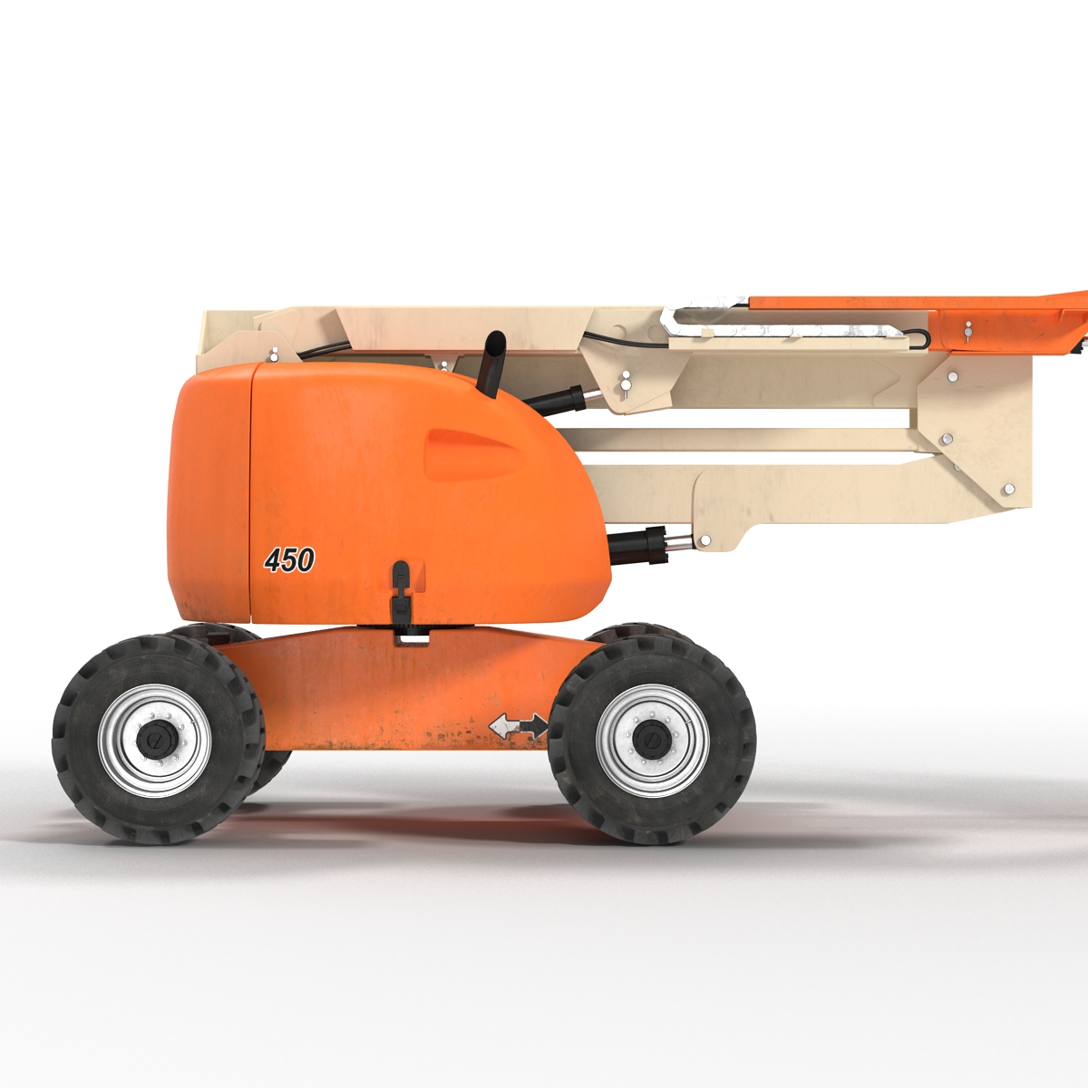 Telescopic Boom Lift Generic 2 Rigged 3D