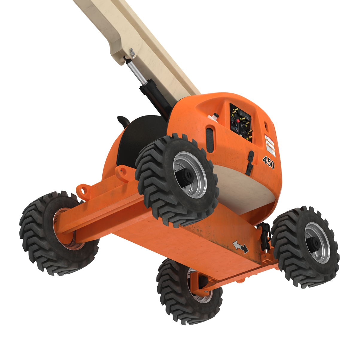 Telescopic Boom Lift Generic 2 Rigged 3D