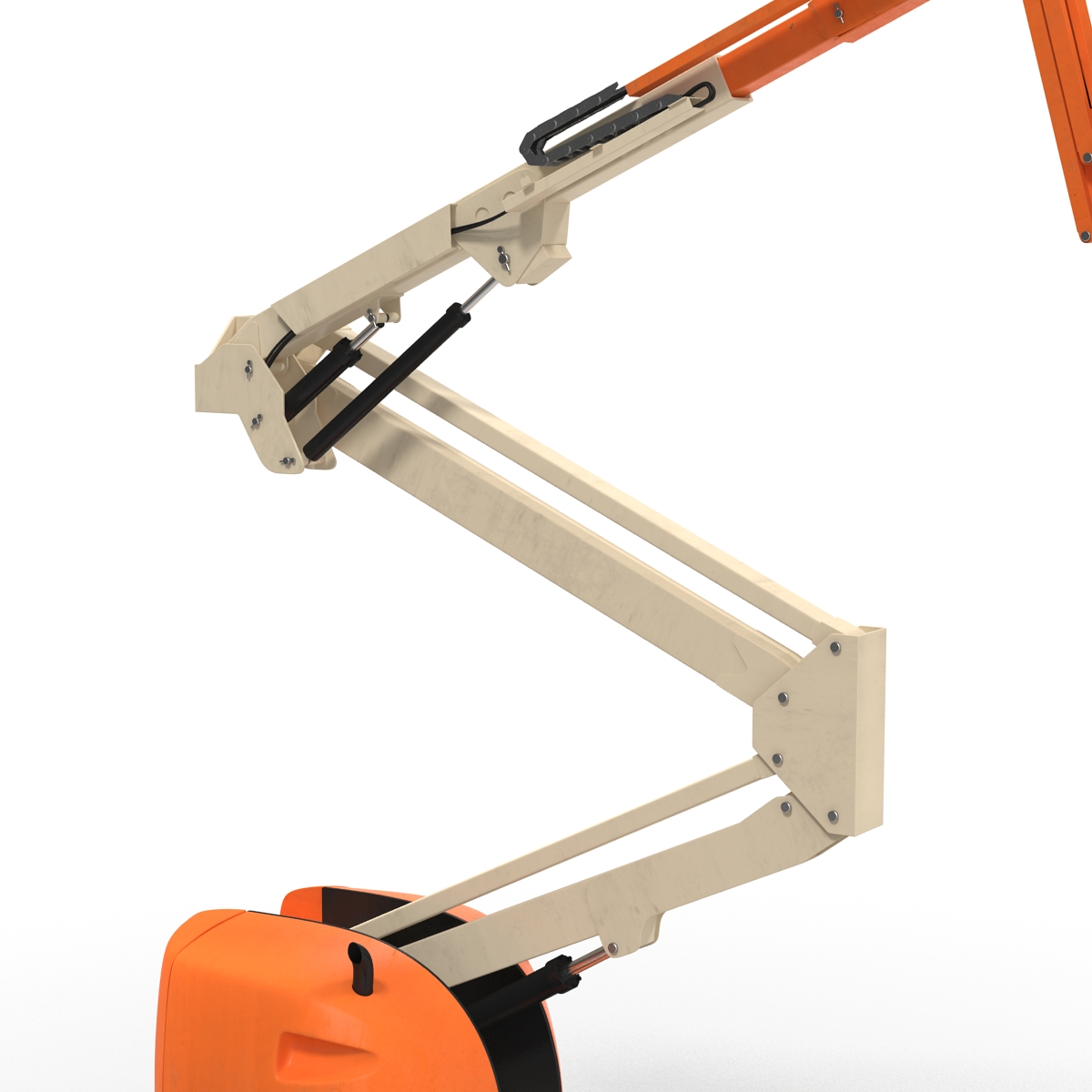 Telescopic Boom Lift Generic 2 Rigged 3D