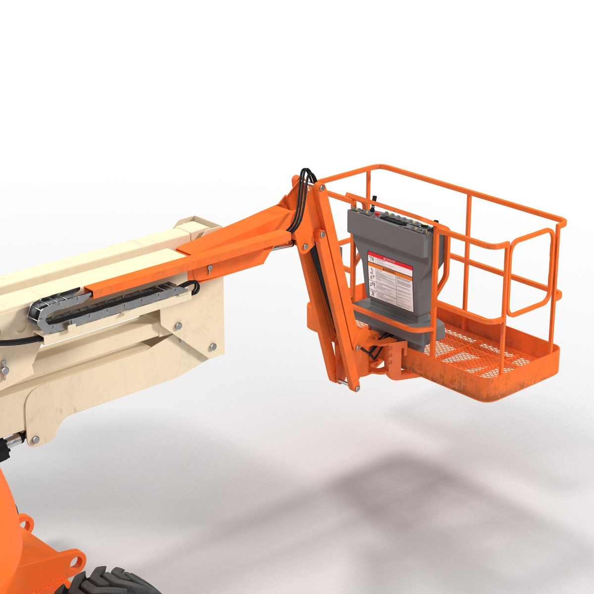 Telescopic Boom Lift Generic 2 Rigged 3D