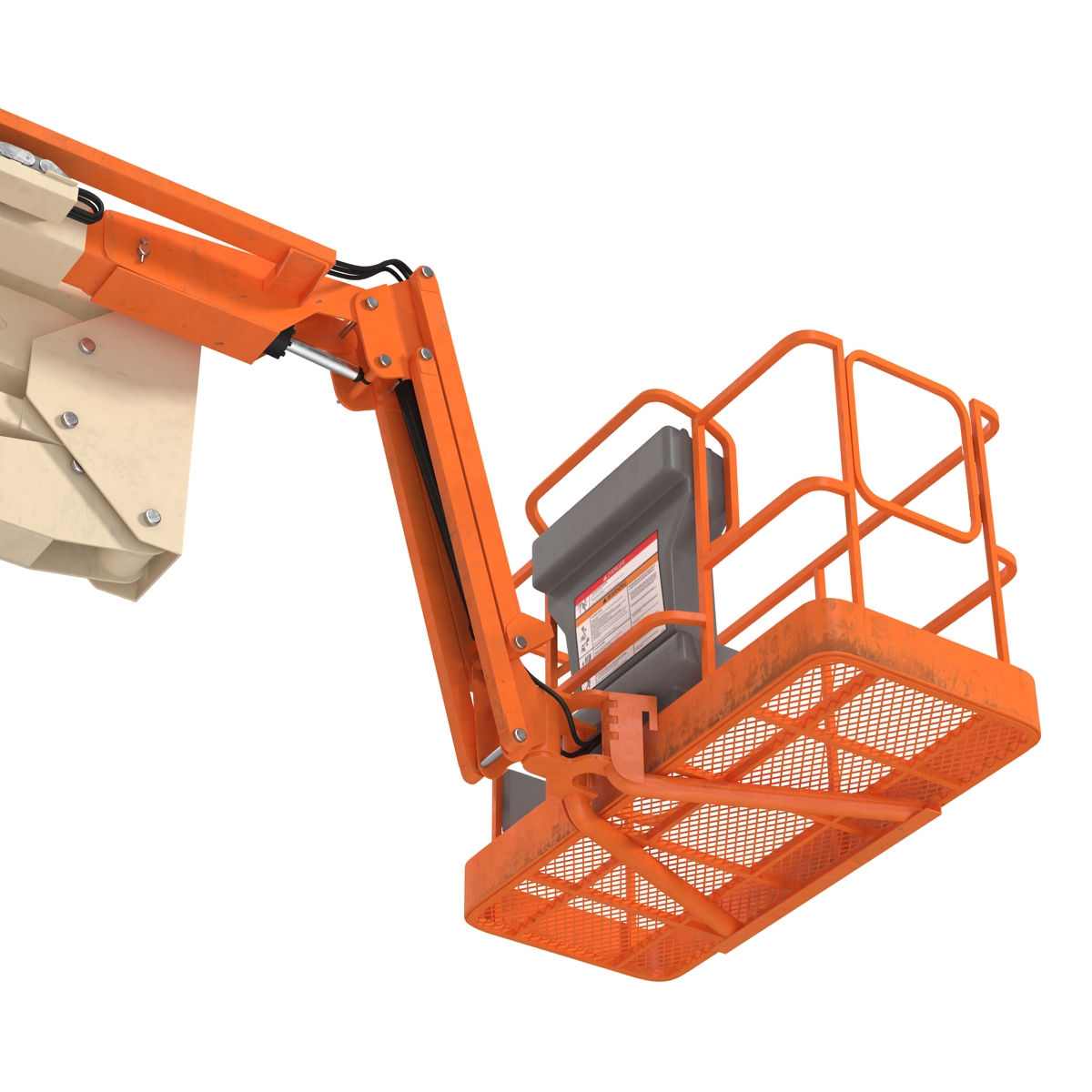 Telescopic Boom Lift Generic 2 Rigged 3D