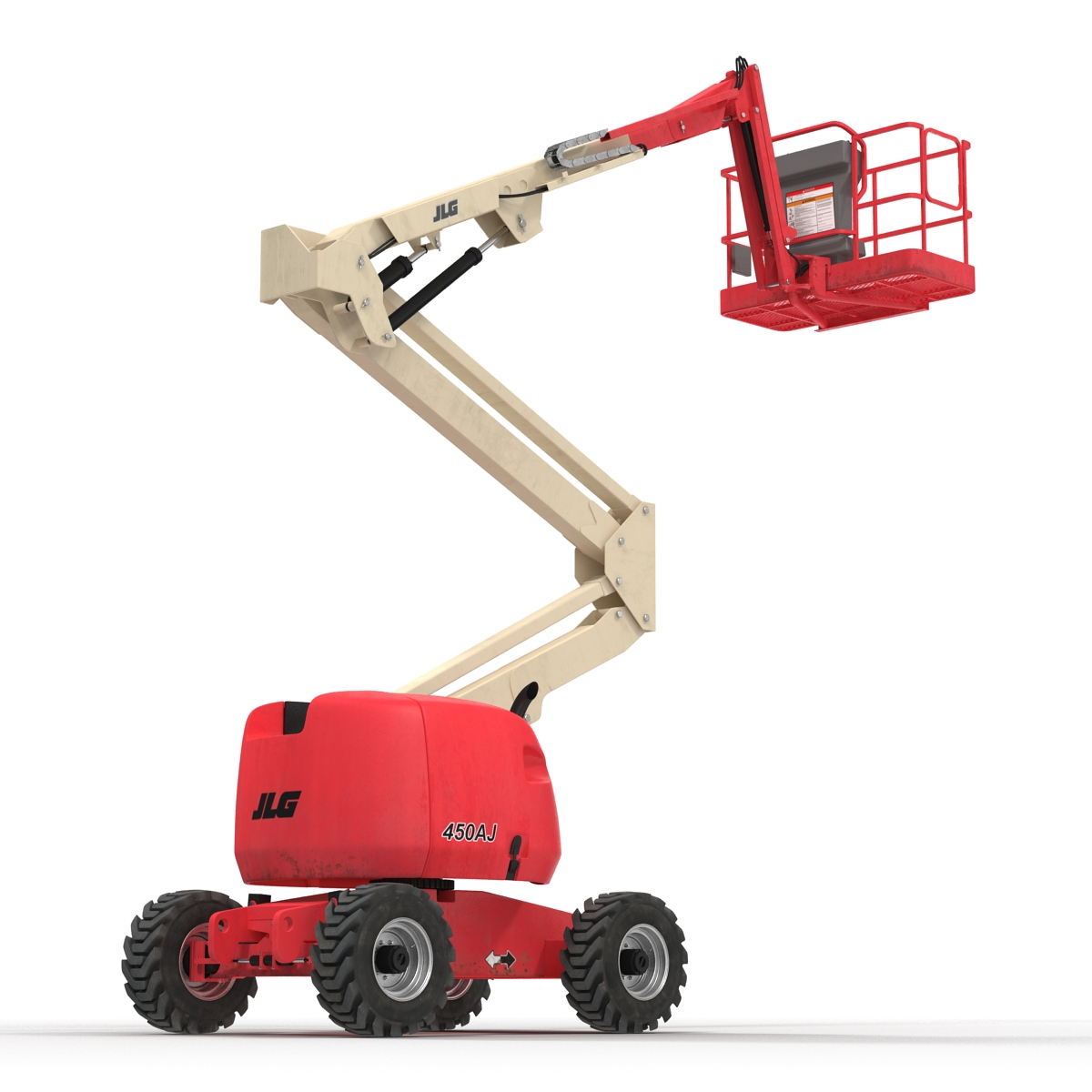 3D Telescopic Boom Lift JLG 450AJ Red 2