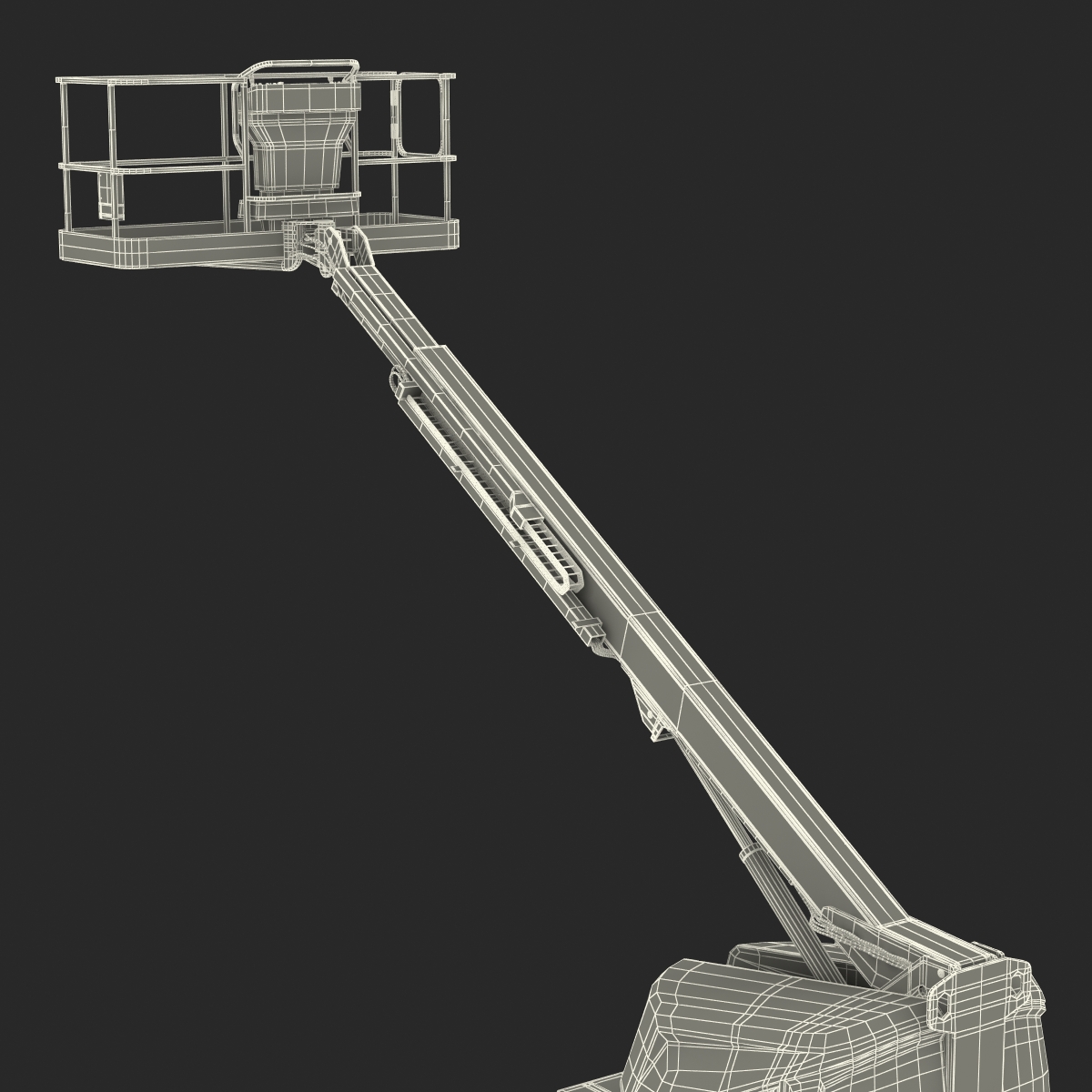 3D model Telescopic Boom Lift Generic Pose 2