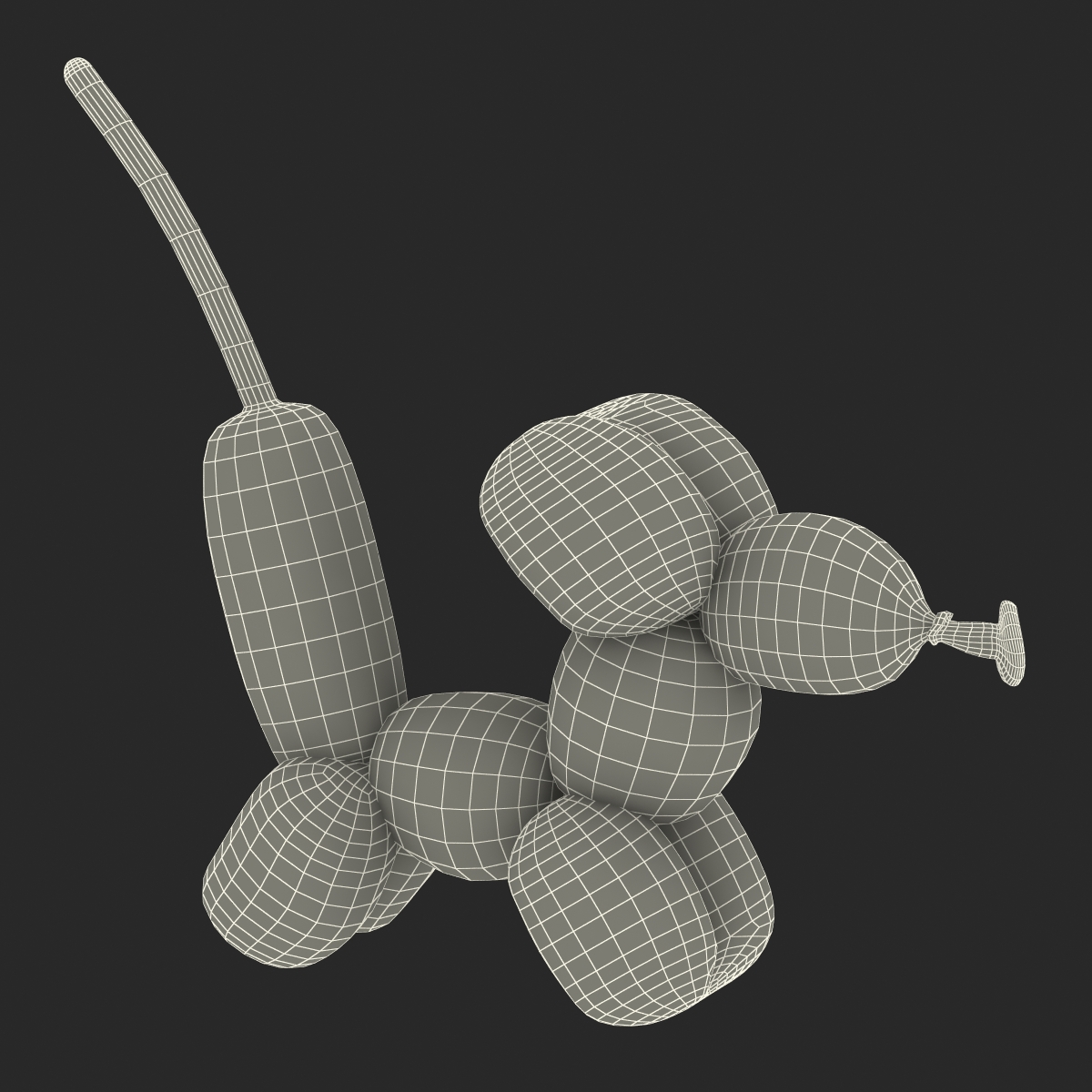 3D Balloon Mouse model