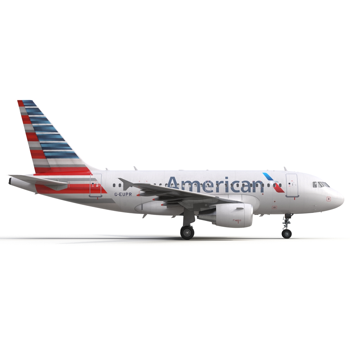 Airbus A318 American Airlines 3D model