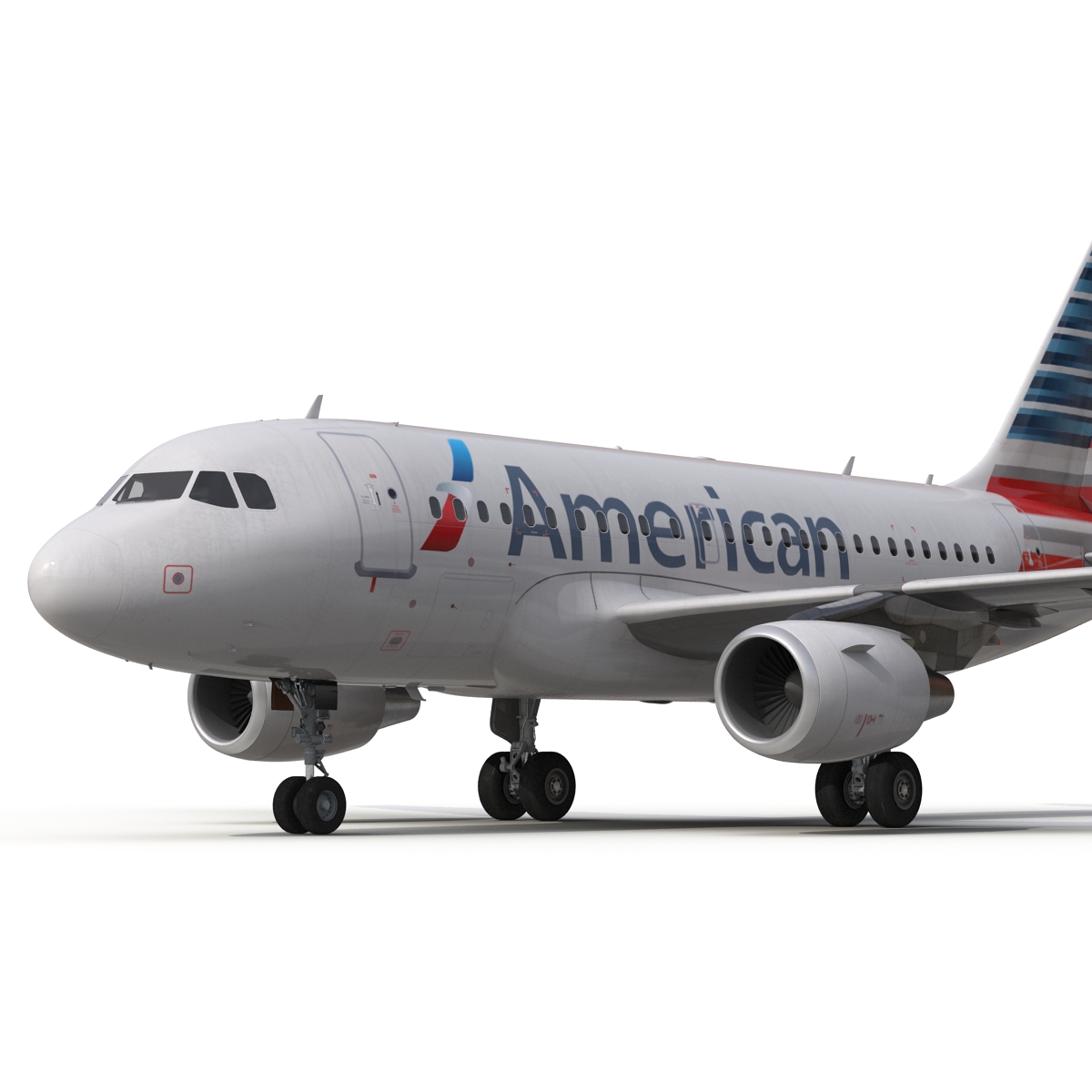 Airbus A318 American Airlines 3D model