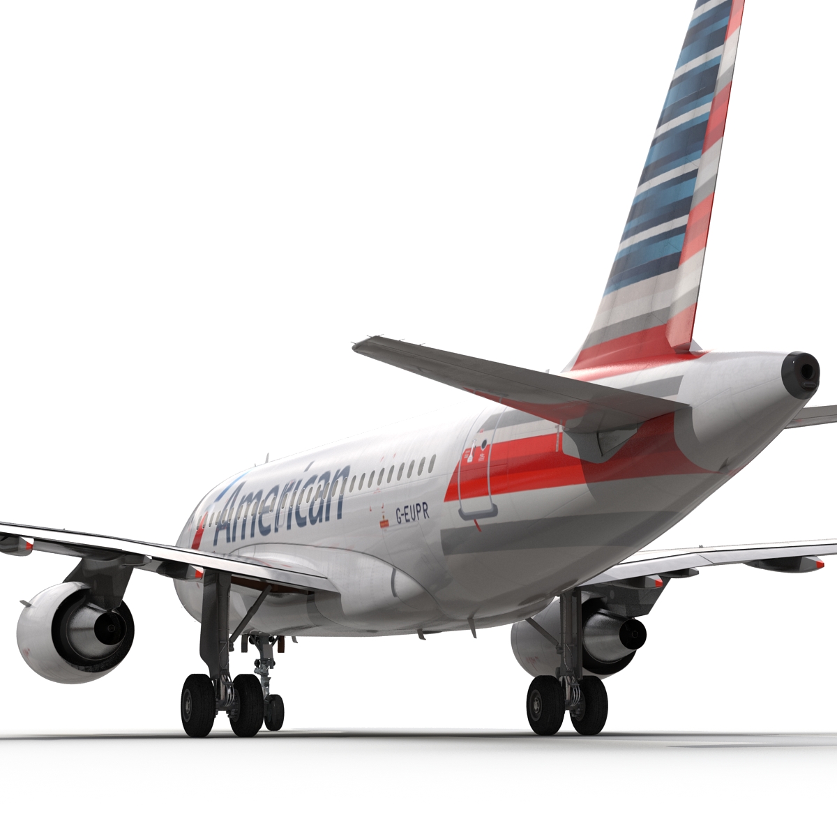 Airbus A318 American Airlines 3D model