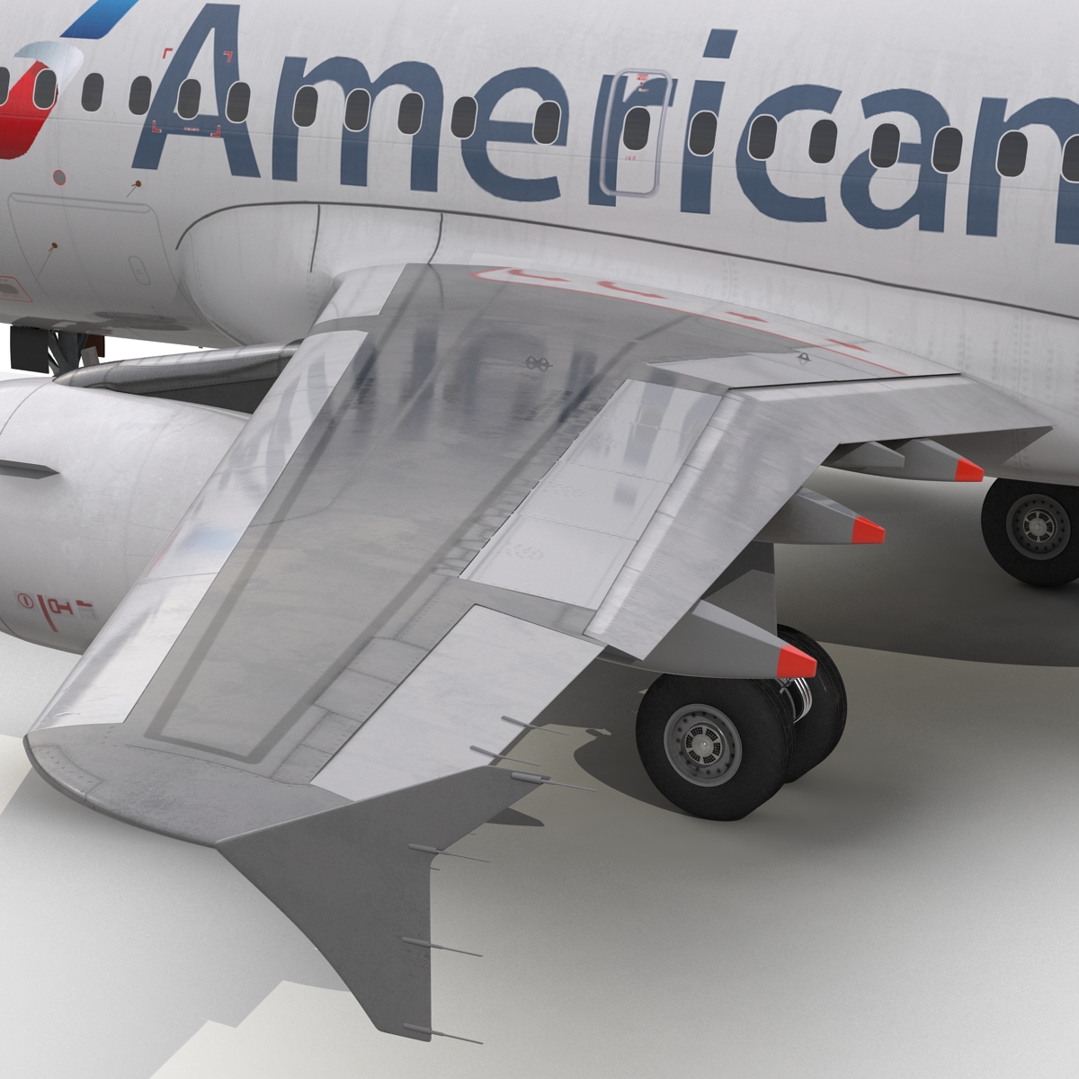 Airbus A318 American Airlines 3D model