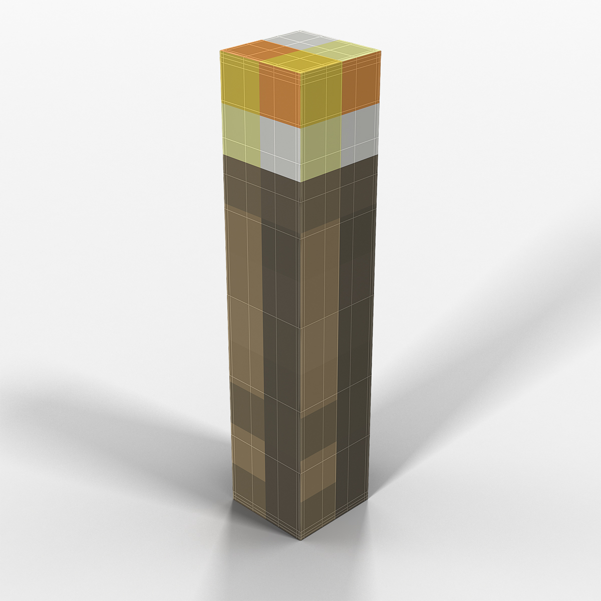 3D model Minecraft Torch