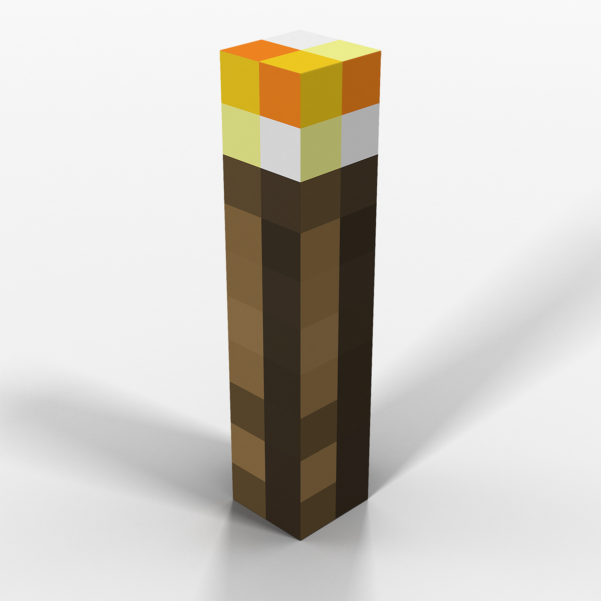 3D model Minecraft Torch