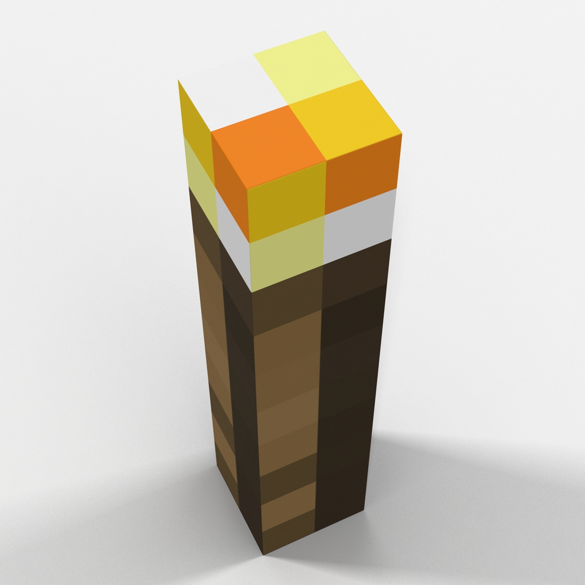 3D model Minecraft Torch