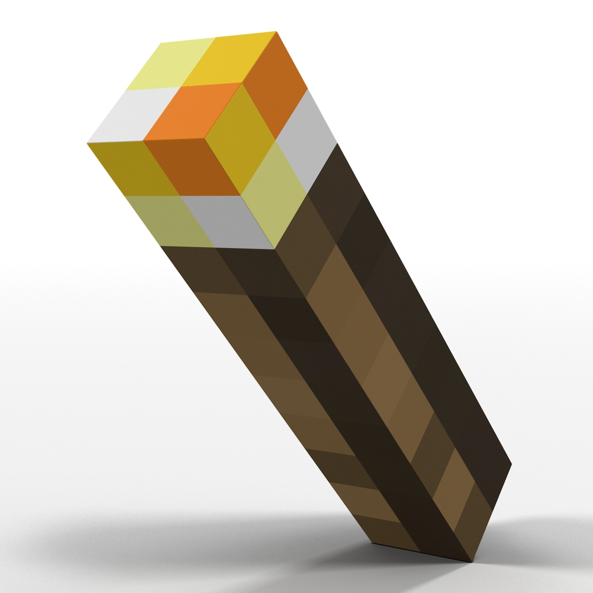 3D model Minecraft Torch