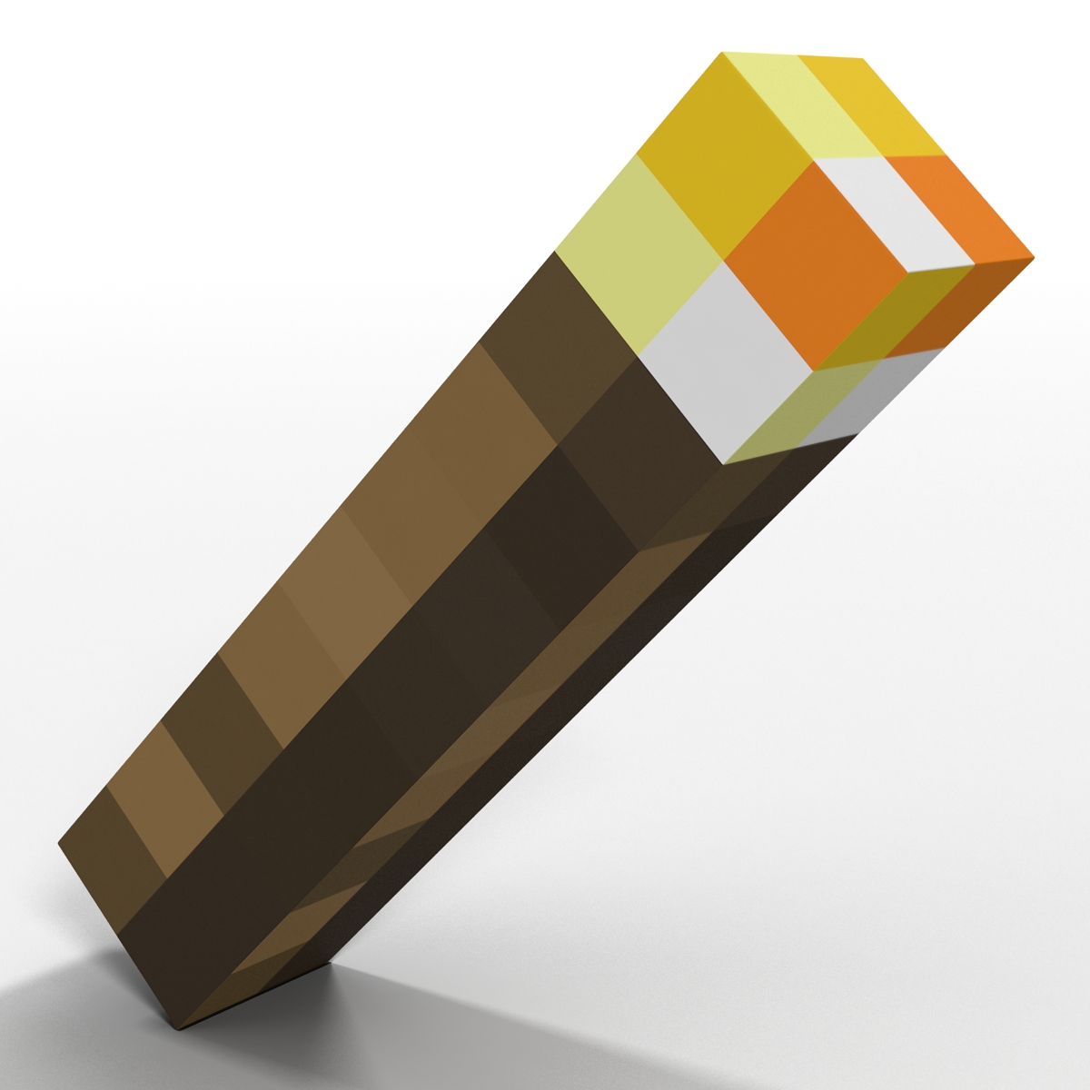 3D model Minecraft Torch