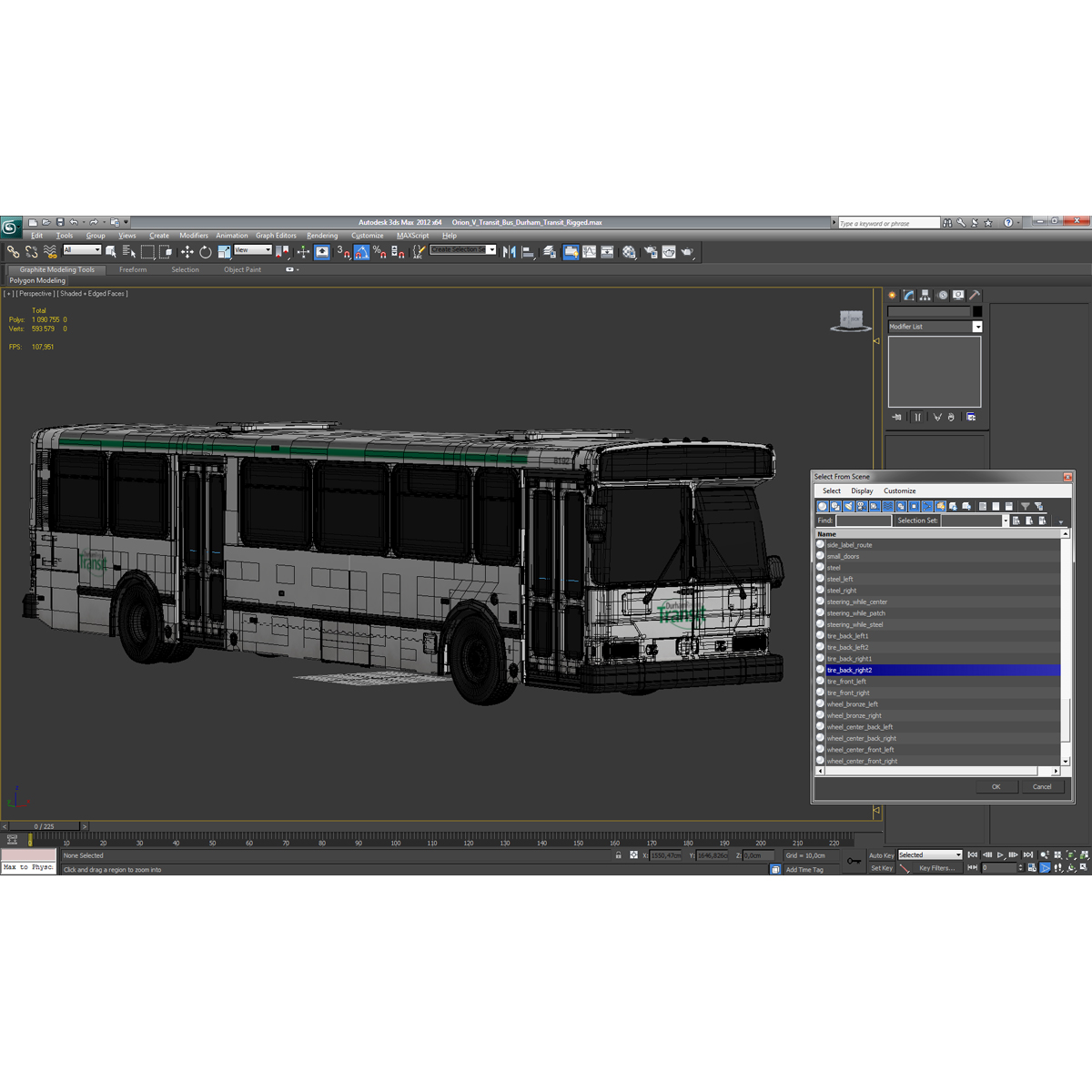 Orion V Transit Bus Durham Transit 3D model