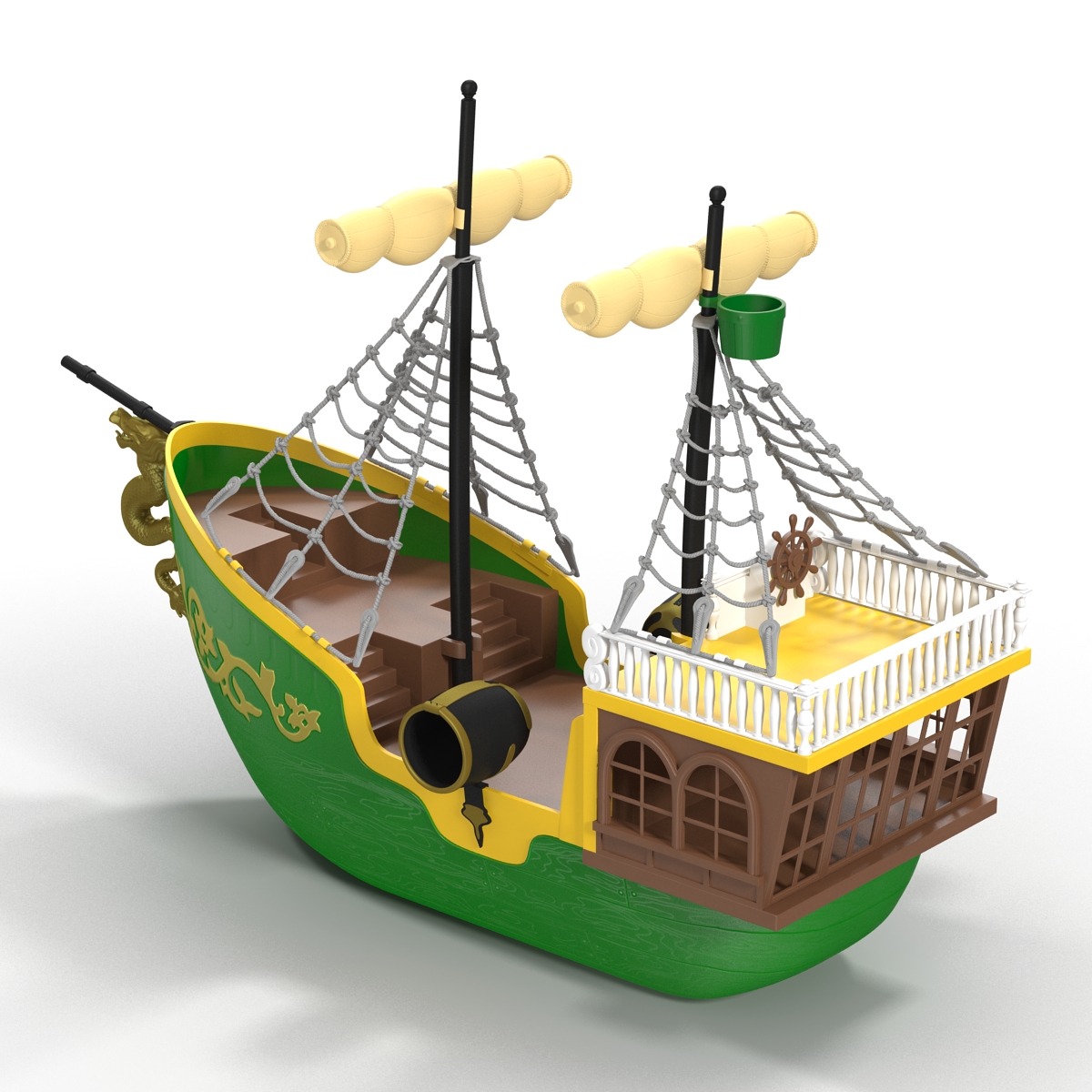 Toy Sailboat 3 3D model