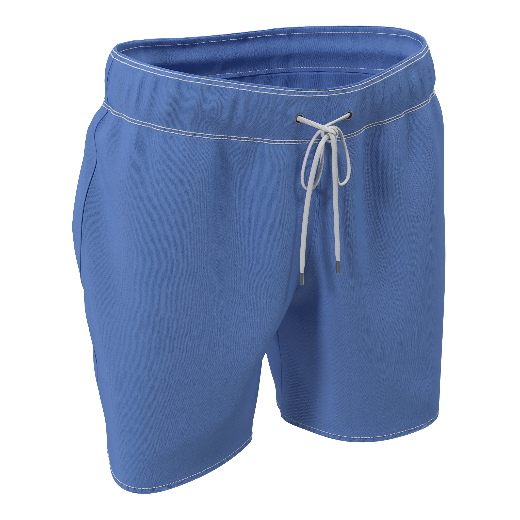 3D Mens Swim Trunks Blue