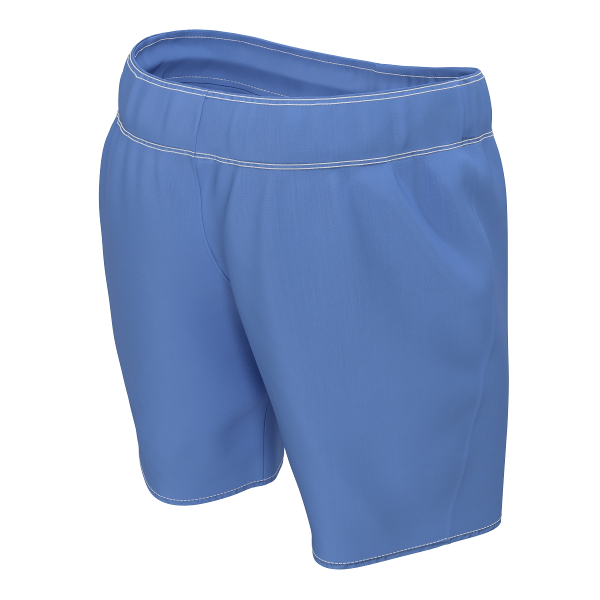 3D Mens Swim Trunks Blue