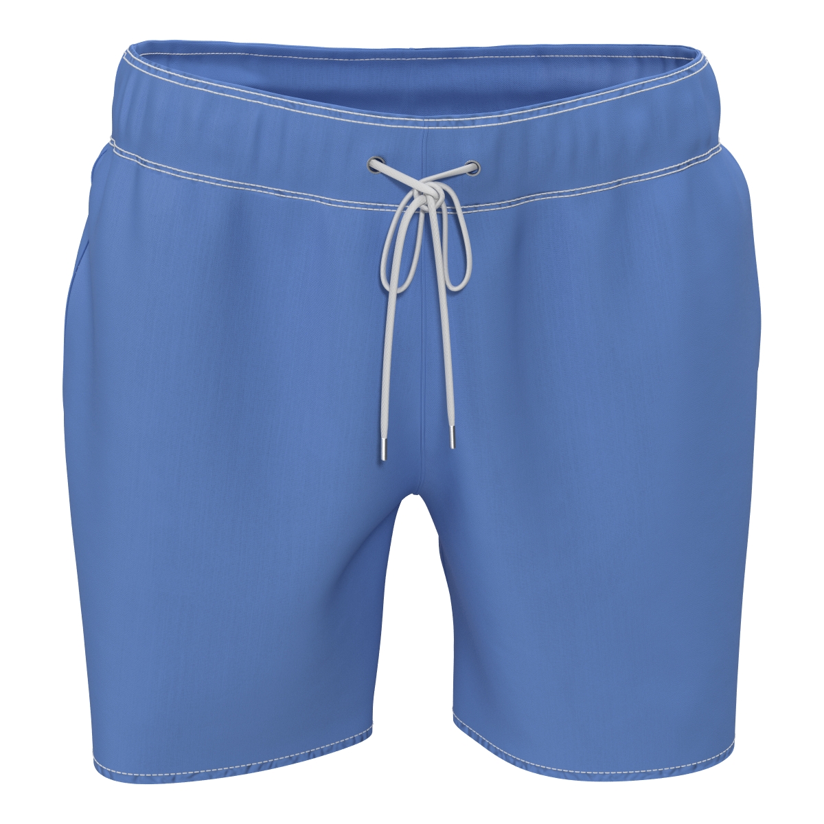 3D Mens Swim Trunks Blue